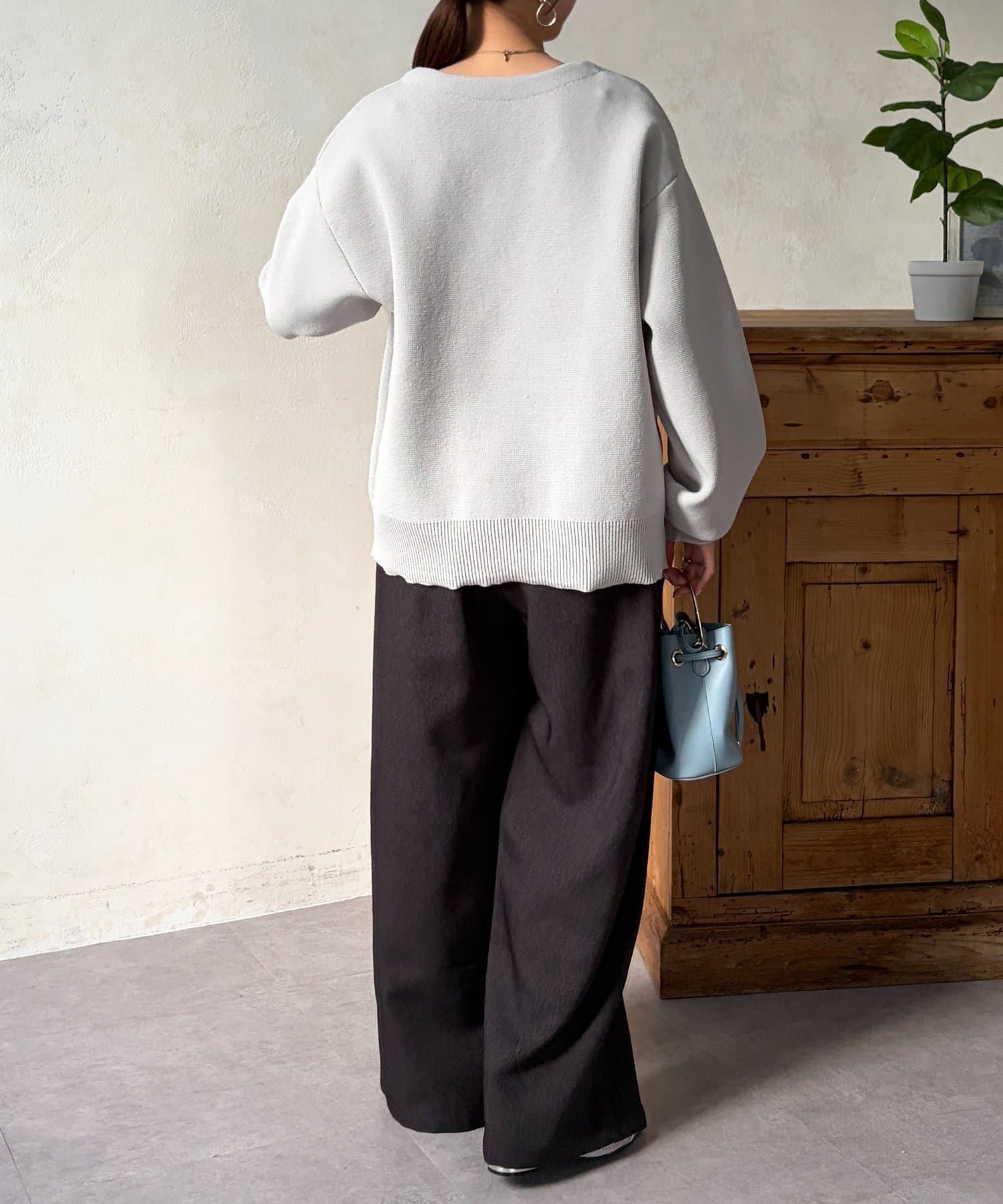 Chez toi(シェトワ) ニットテーラーカーディガン