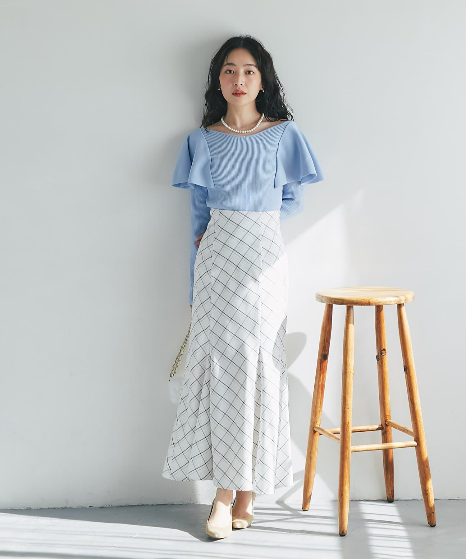 La boutique BonBon(ラブティックボンボン) ラッフルフリルニット