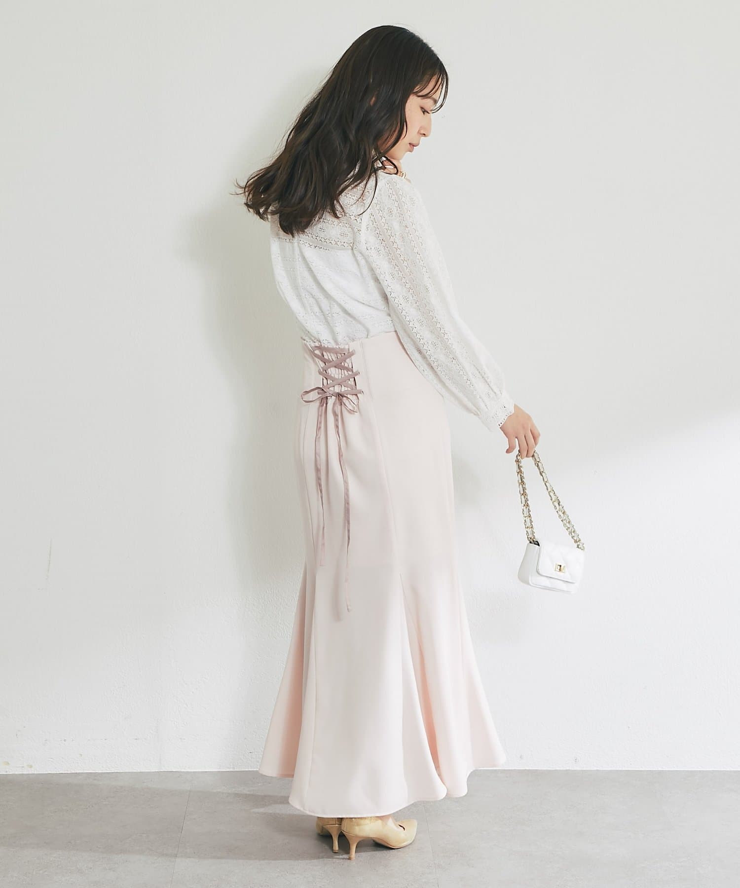 La boutique BonBon(ラブティックボンボン) マーメイドレースアップスカート