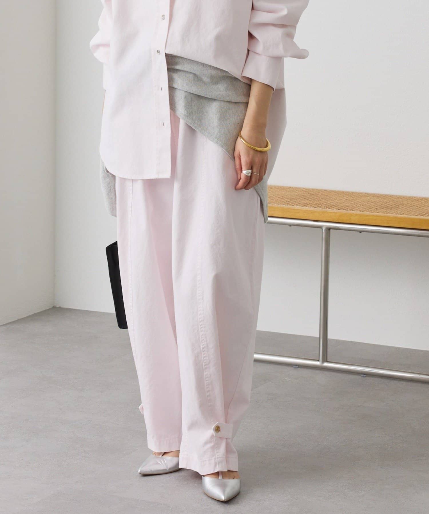 RIVE DROITE(リヴドロワ) 予約【セットアップ着用可能】ガーメントダイコットンツイルパンツ