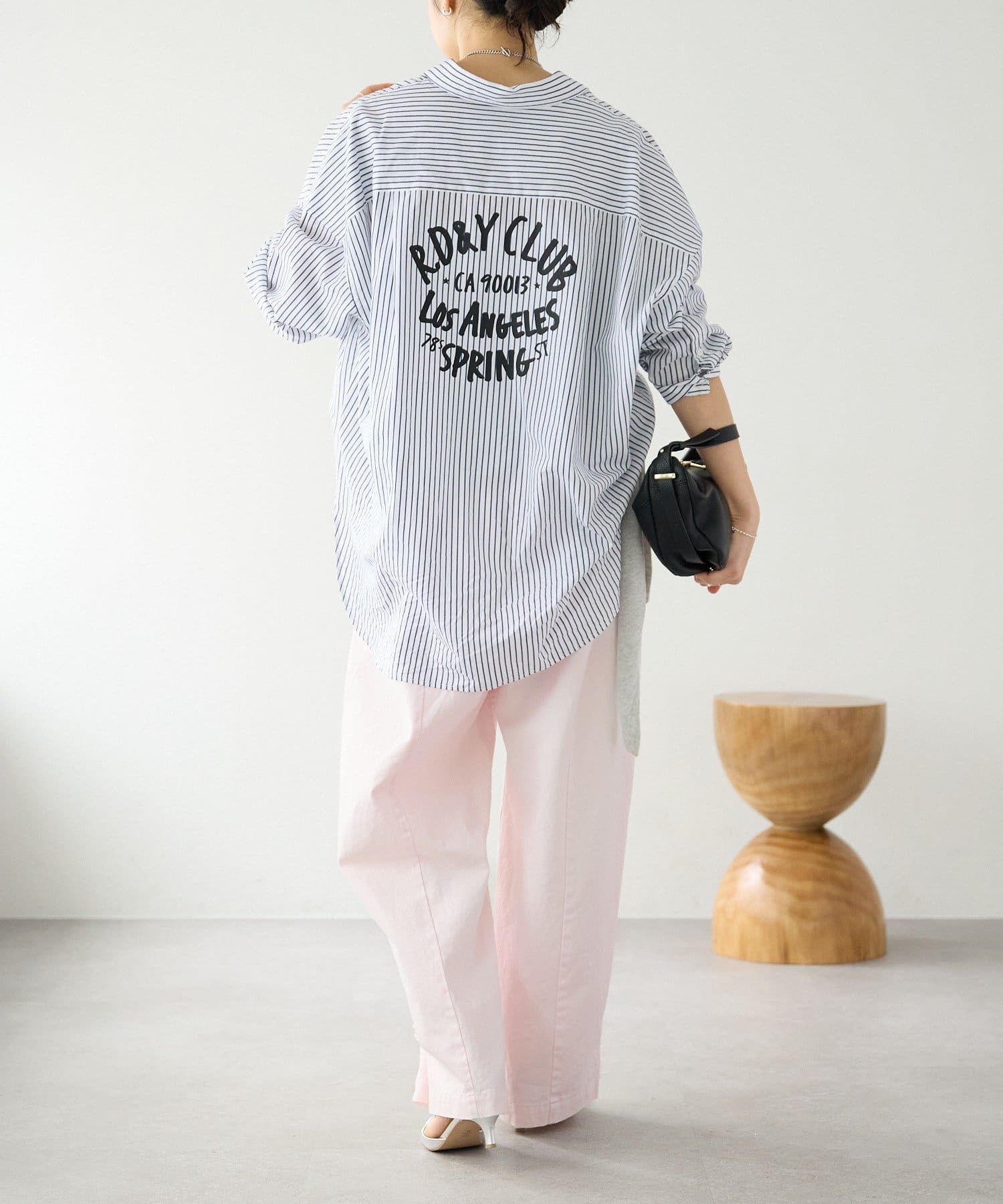 RIVE DROITE(リヴドロワ) 【セットアップ着用可能】ガーメントダイコットンツイルパンツ