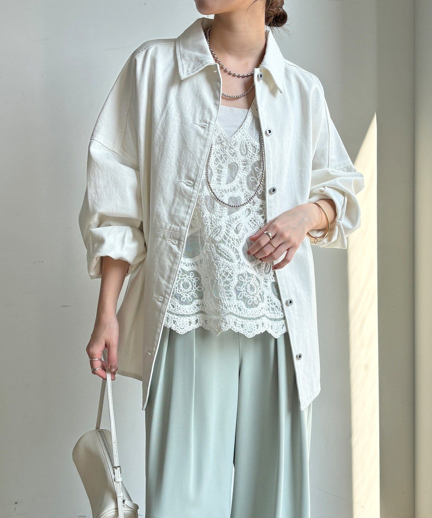 DOUDOU(ドゥドゥ) リヨセルツイルシャツ