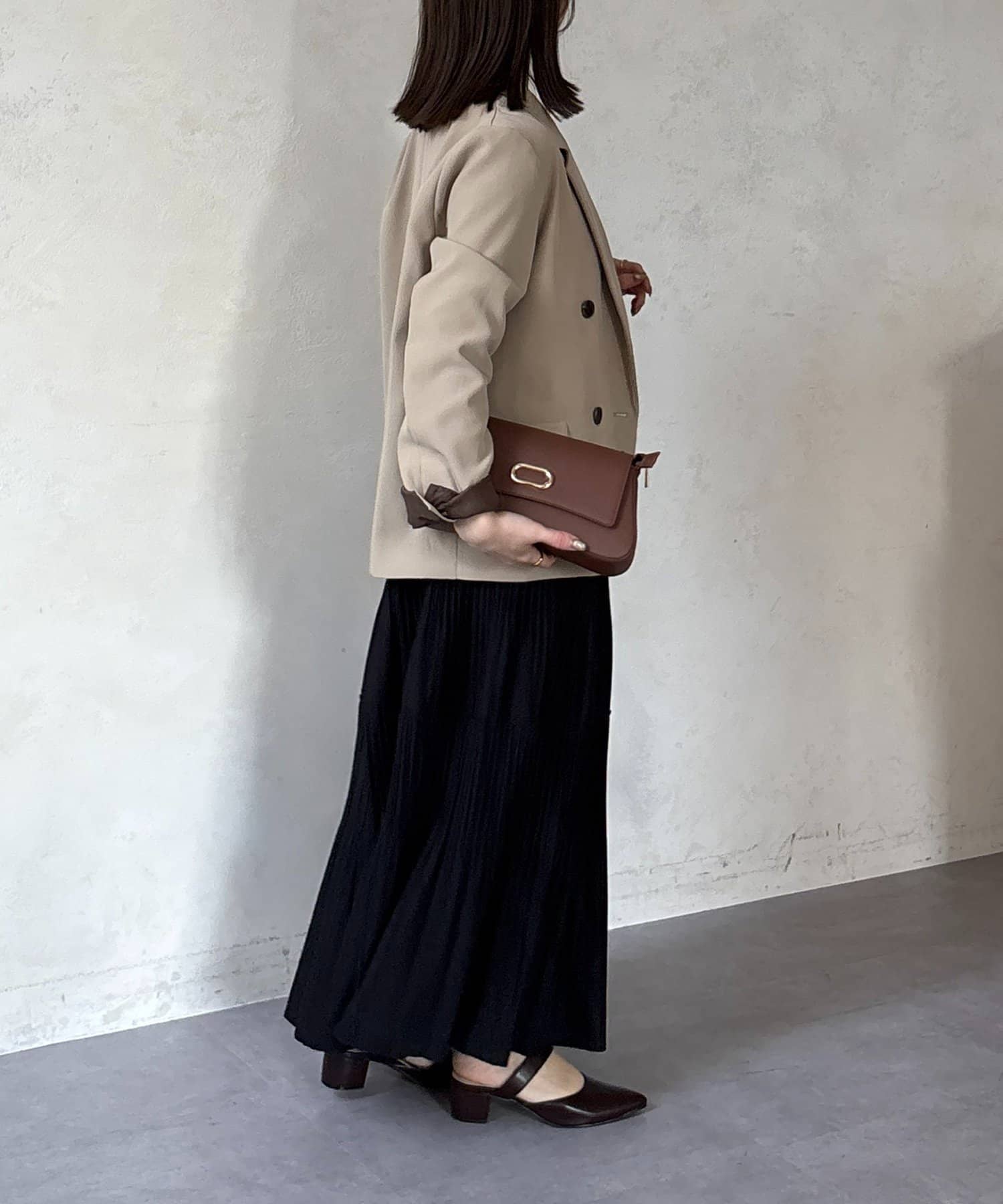 Thevon.(ゼヴォン) カットプリーツティアードスカート