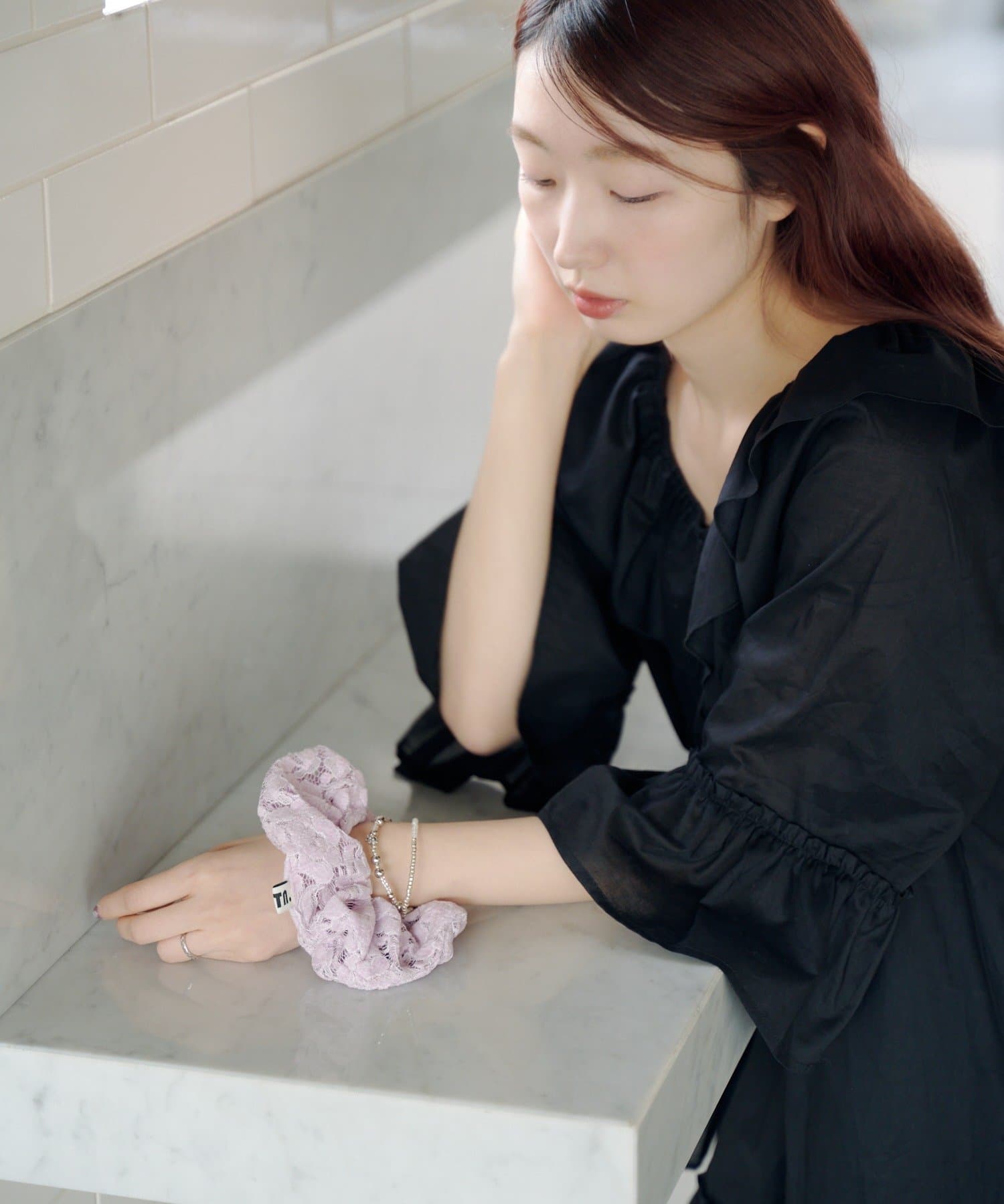 Kastane(カスタネ) 【2.7(土)11:00〜2.8(日)ポイントUP開催/2026SSカタログ/fiw.】フロッキーフラワーシュシュ