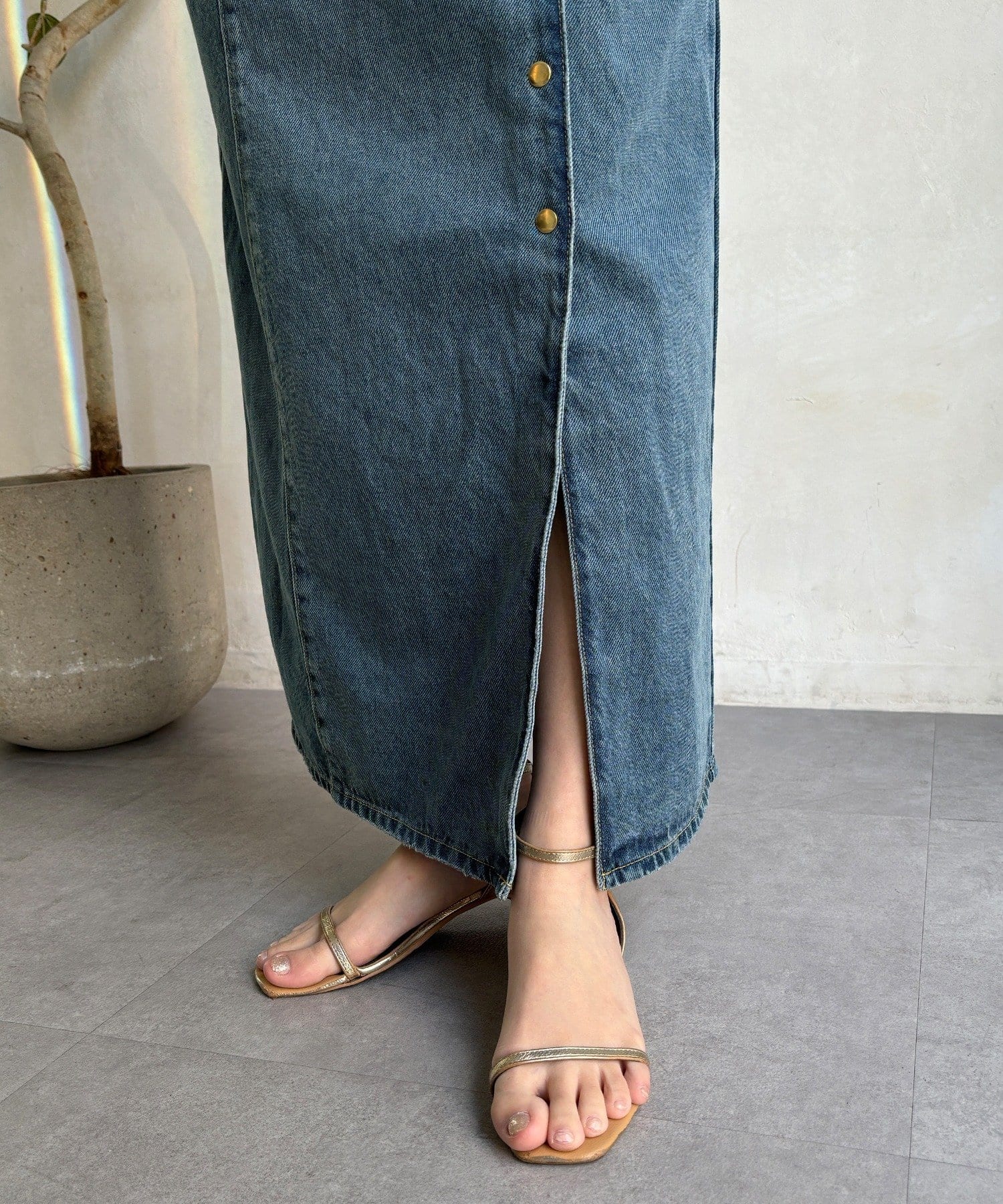 DOUDOU(ドゥドゥ) フロントボタンジャンスカ