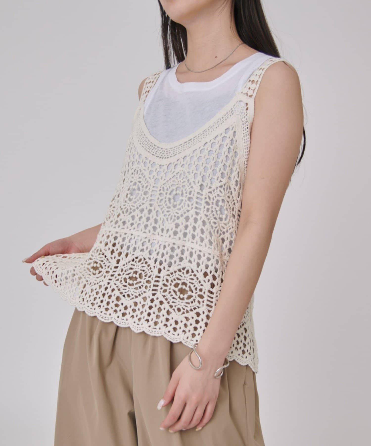 COLONY 2139(コロニー トゥーワンスリーナイン) かぎ針タンクトップ