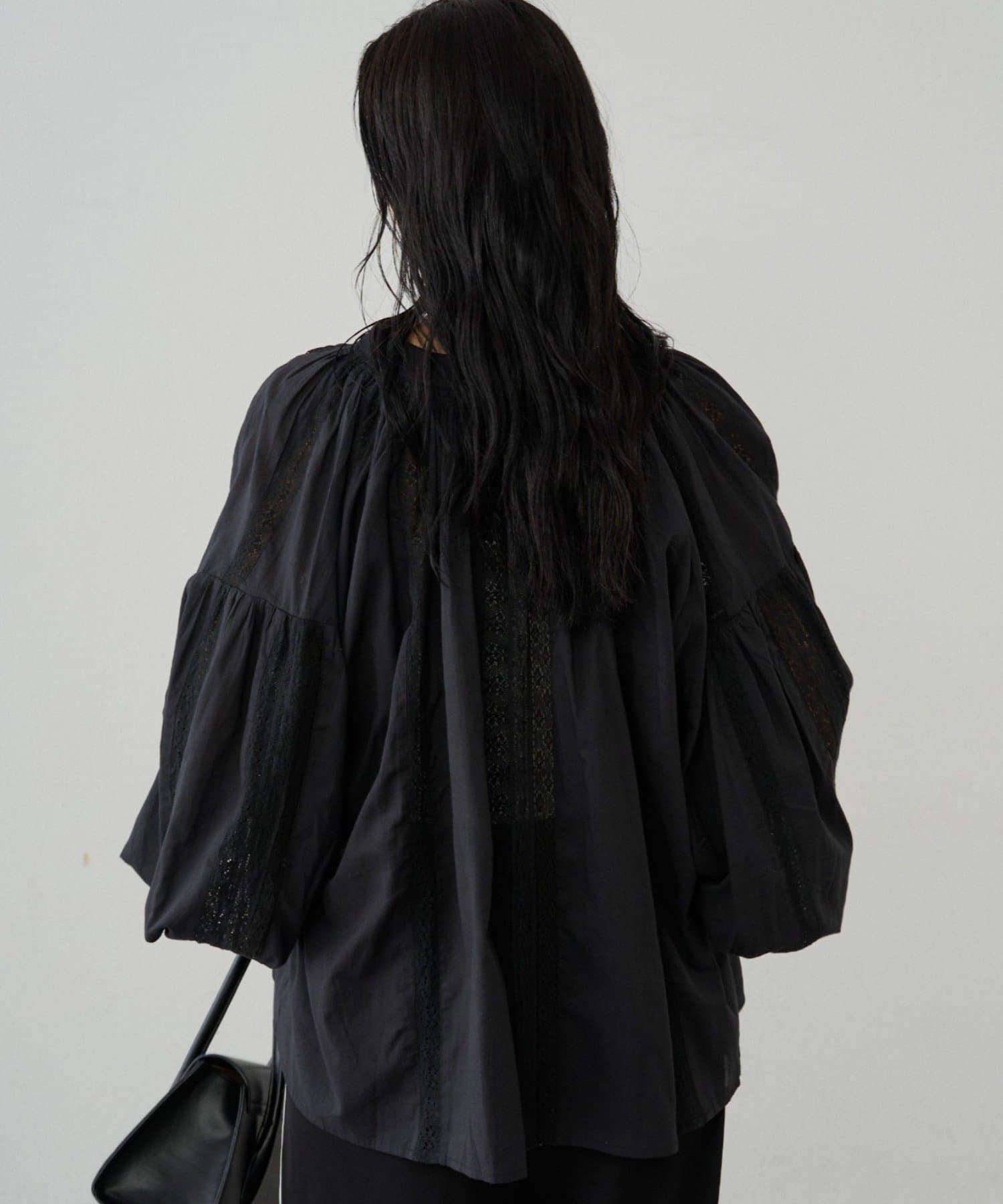 LOUNGEDRESS(ラウンジドレス) 【INDIA】スキッパーレースブラウス