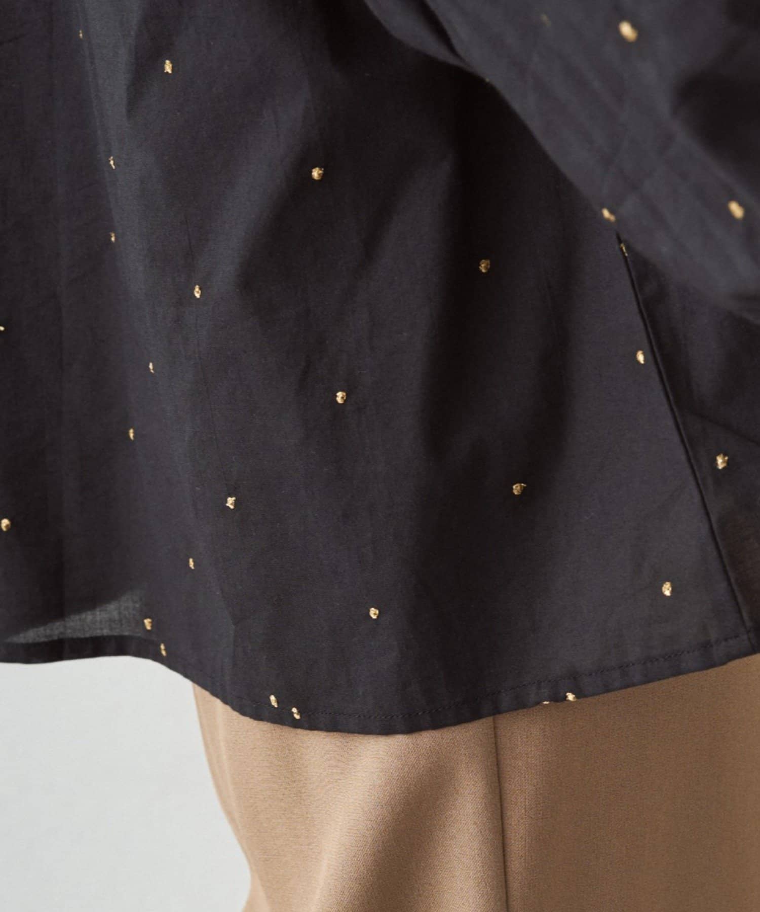 LOUNGEDRESS(ラウンジドレス) 【INDIA】スキッパー刺繍ブラウス