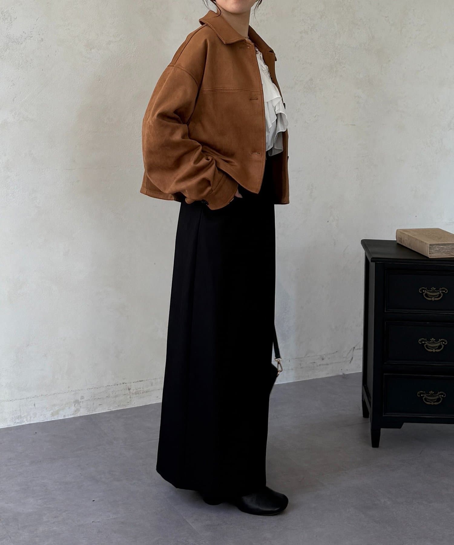 Thevon.(ゼヴォン) ベルト付きナロースカート