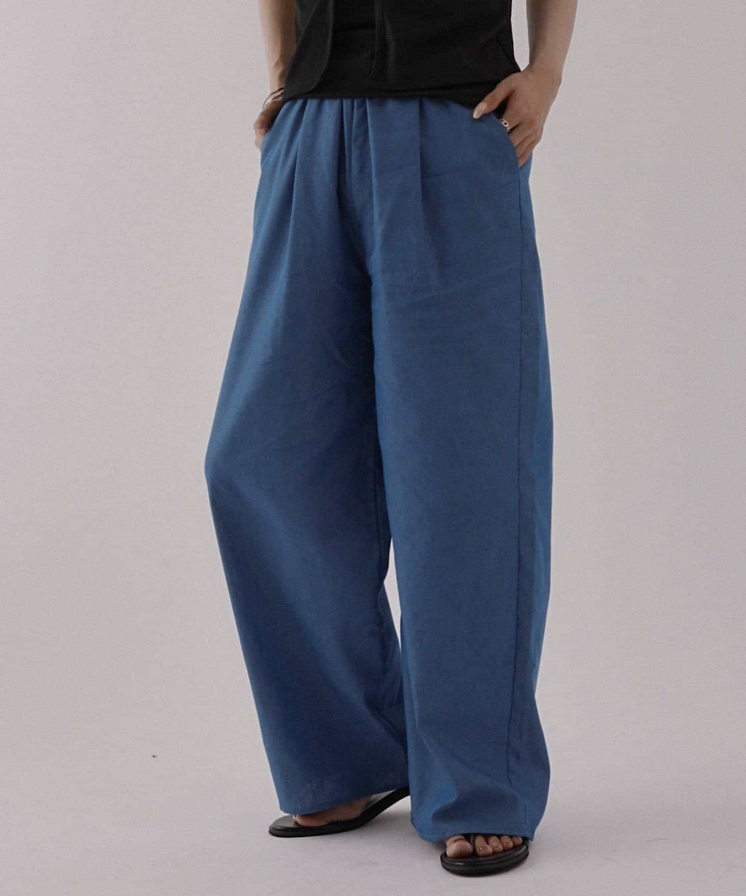 COLONY 2139(コロニー トゥーワンスリーナイン) 【WEB限定/セットアップ対応】タックデニムイージーパンツ