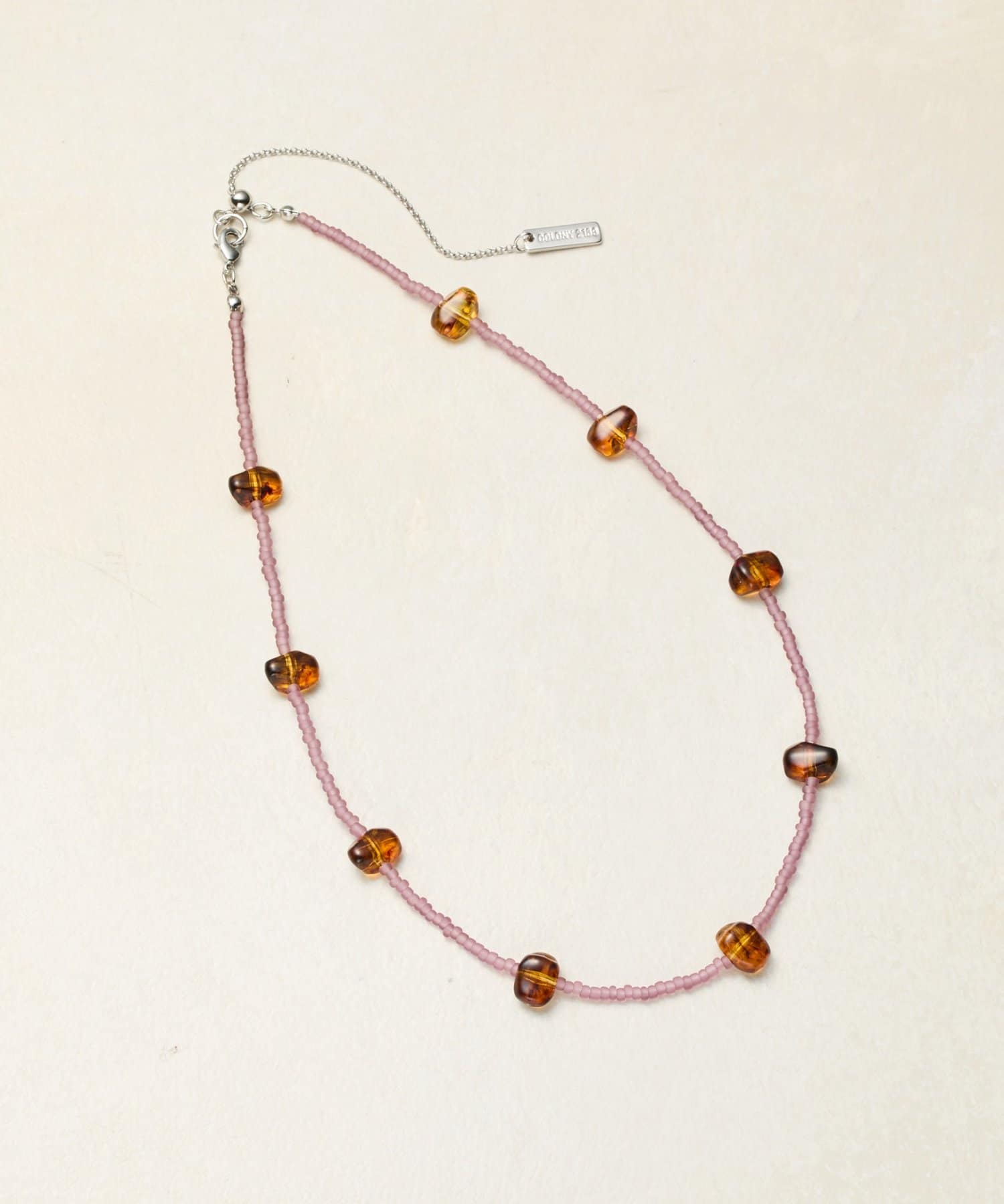 COLONY 2139(コロニー トゥーワンスリーナイン) ニュアンスカラービーズネックレス