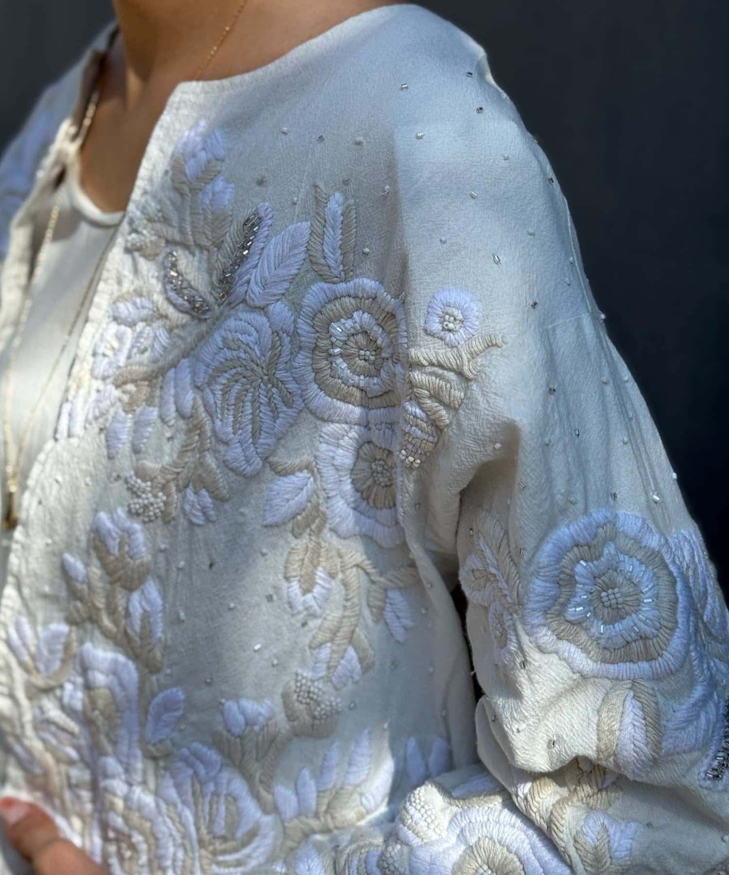 近日予約開始予定》ハンド刺繍裾フリルジャケット | BEARDSLEY