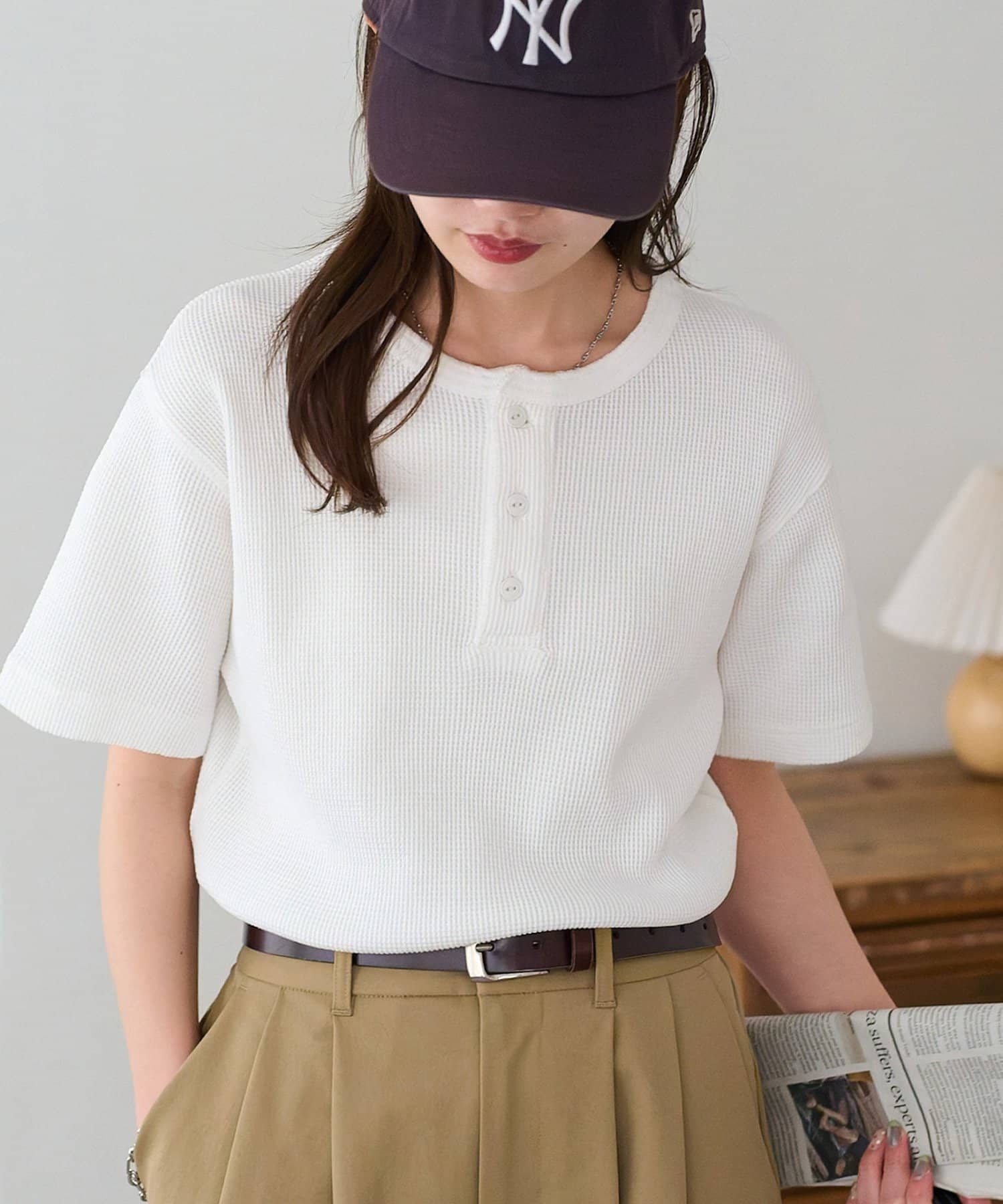 DISCOAT(ディスコート) 【Enlude/サイズ展開あり】ピグメントヘンリーネック《ユニセックス》