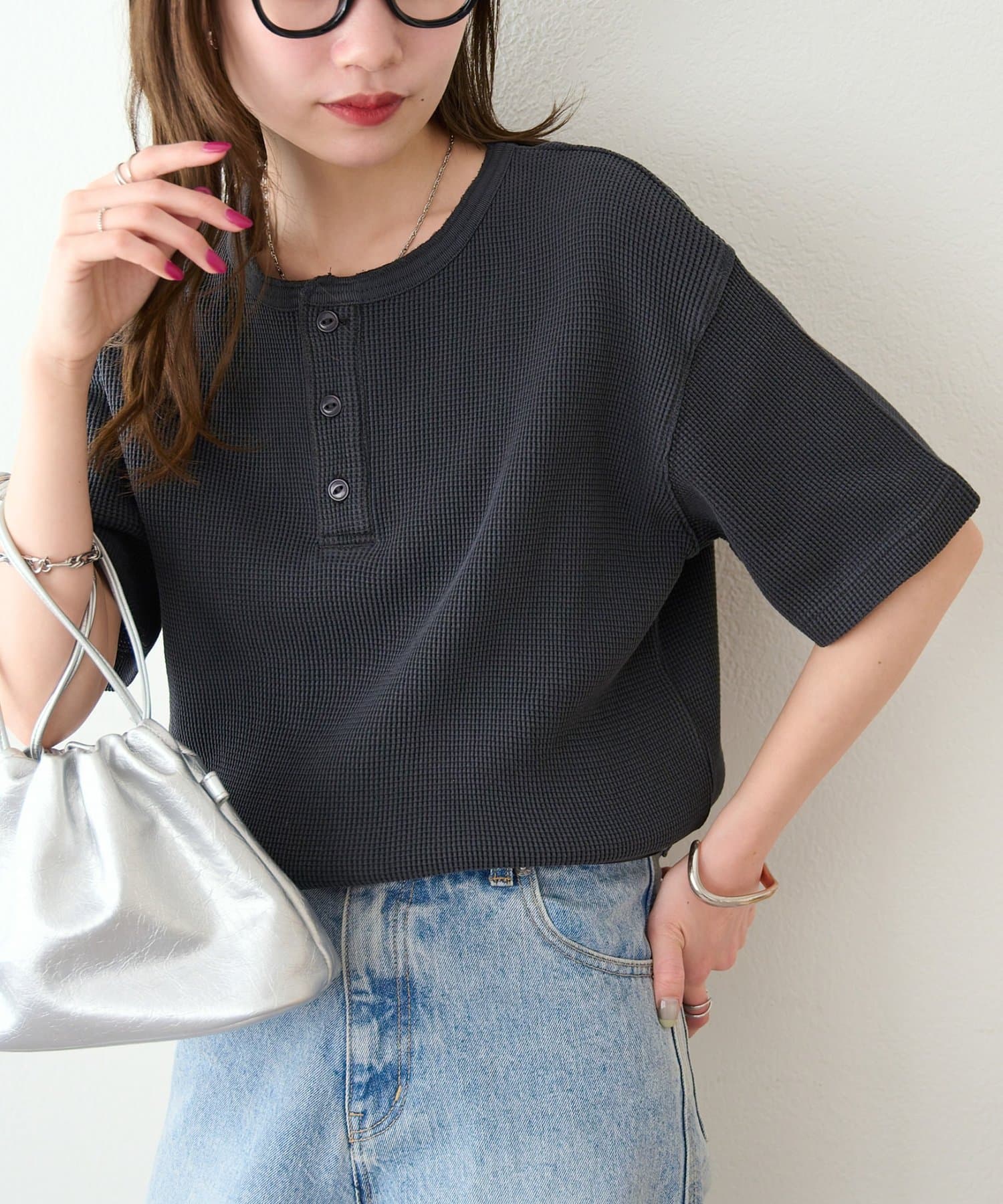 DISCOAT(ディスコート) 【Enlude/サイズ展開あり】ピグメントヘンリーネック《ユニセックス》