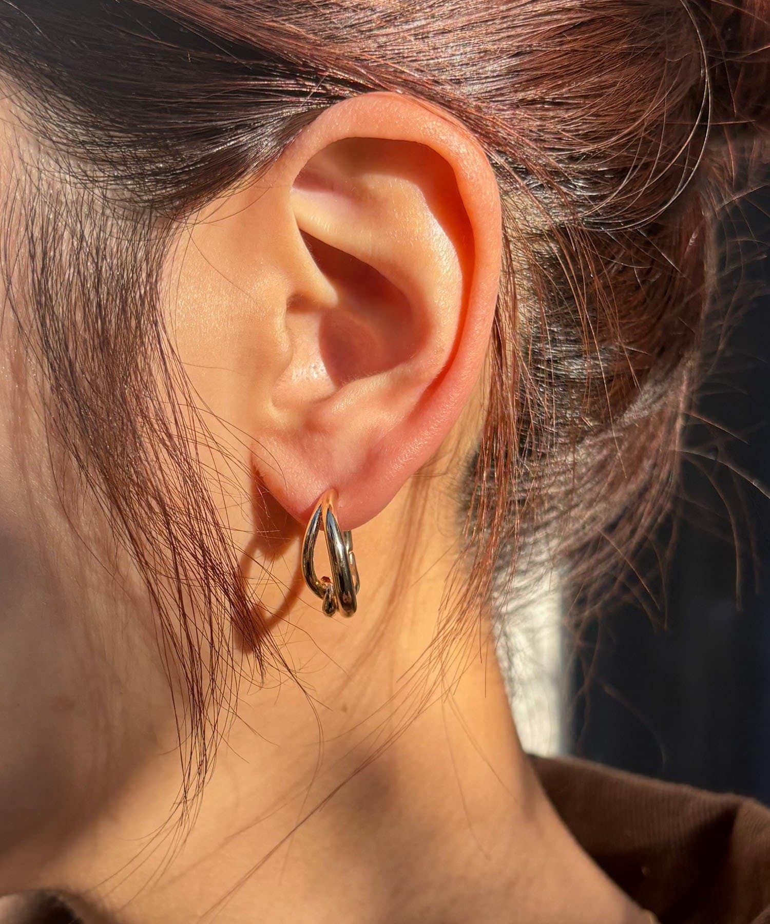 CAPRICIEUX LE'MAGE(カプリシュレマージュ) 〈GOLDY/ゴールディ〉ノットフープピアス