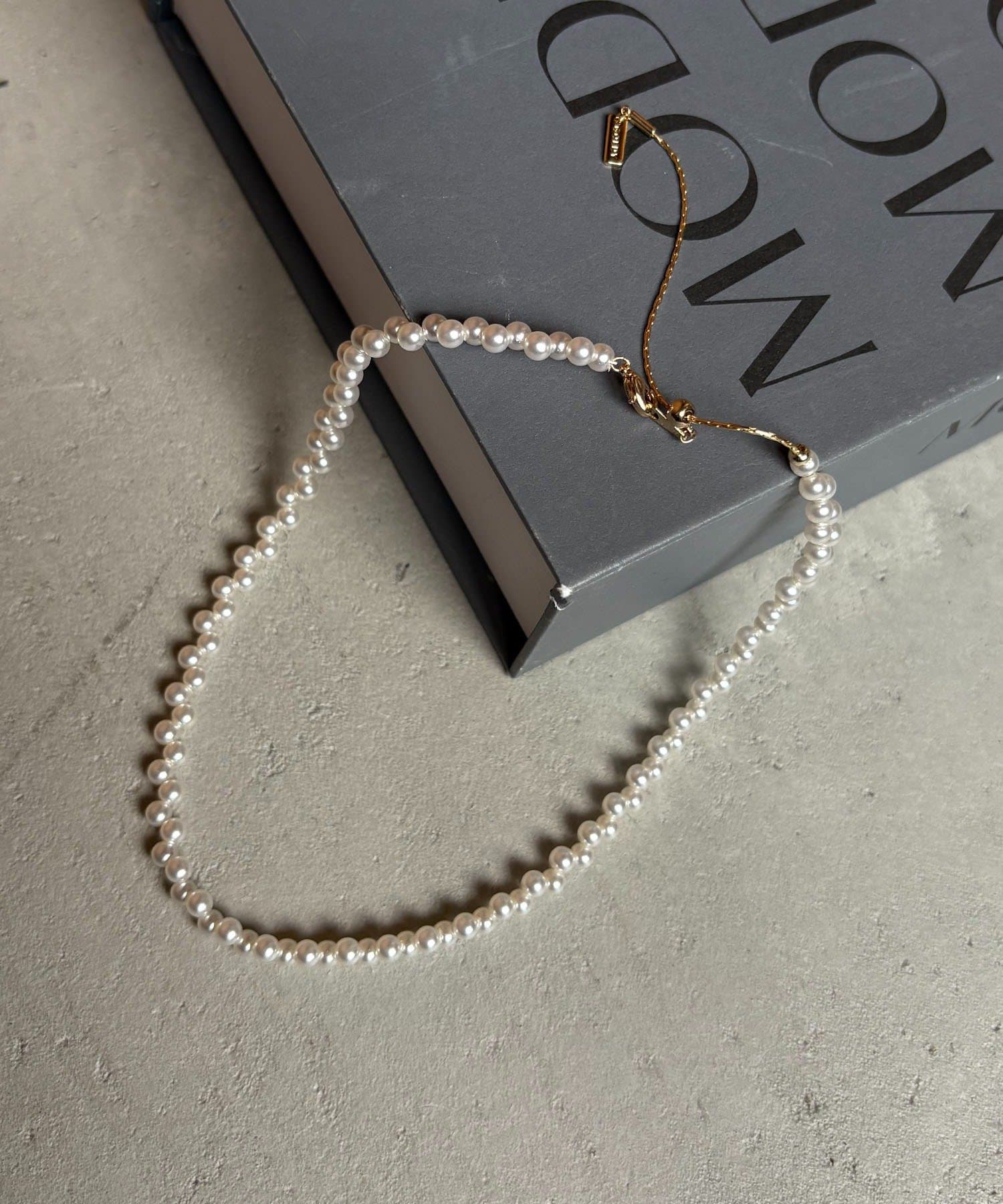 CAPRICIEUX LE'MAGE(カプリシュレマージュ) 〈GOLDY/ゴールディ〉ジグザグパールネックレス