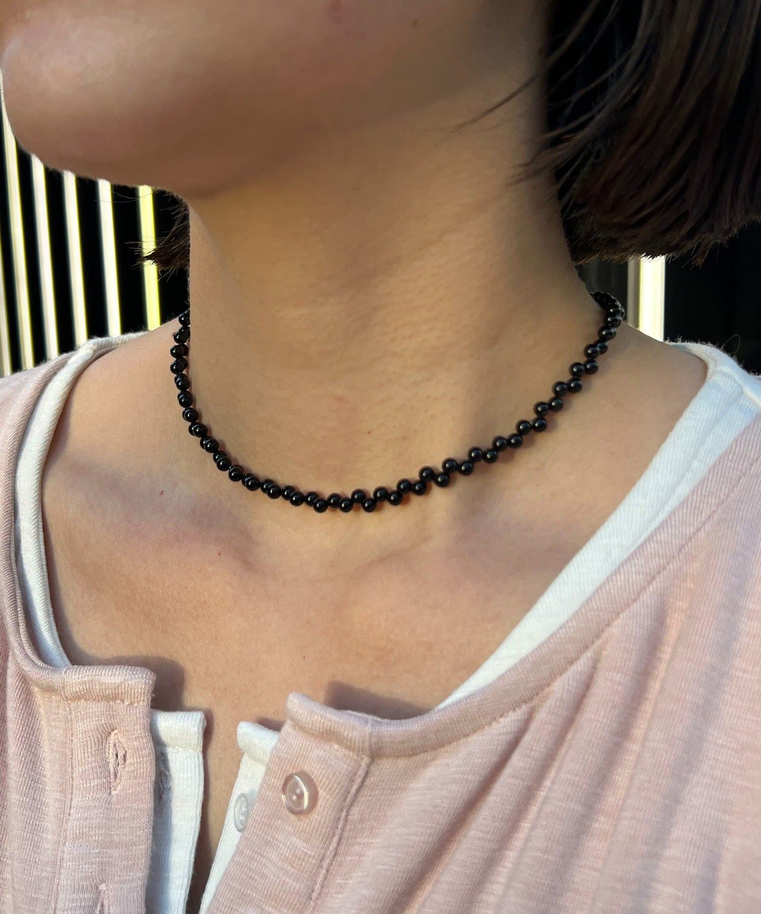 CAPRICIEUX LE'MAGE(カプリシュレマージュ) 〈GOLDY/ゴールディ〉ジグザグパールネックレス