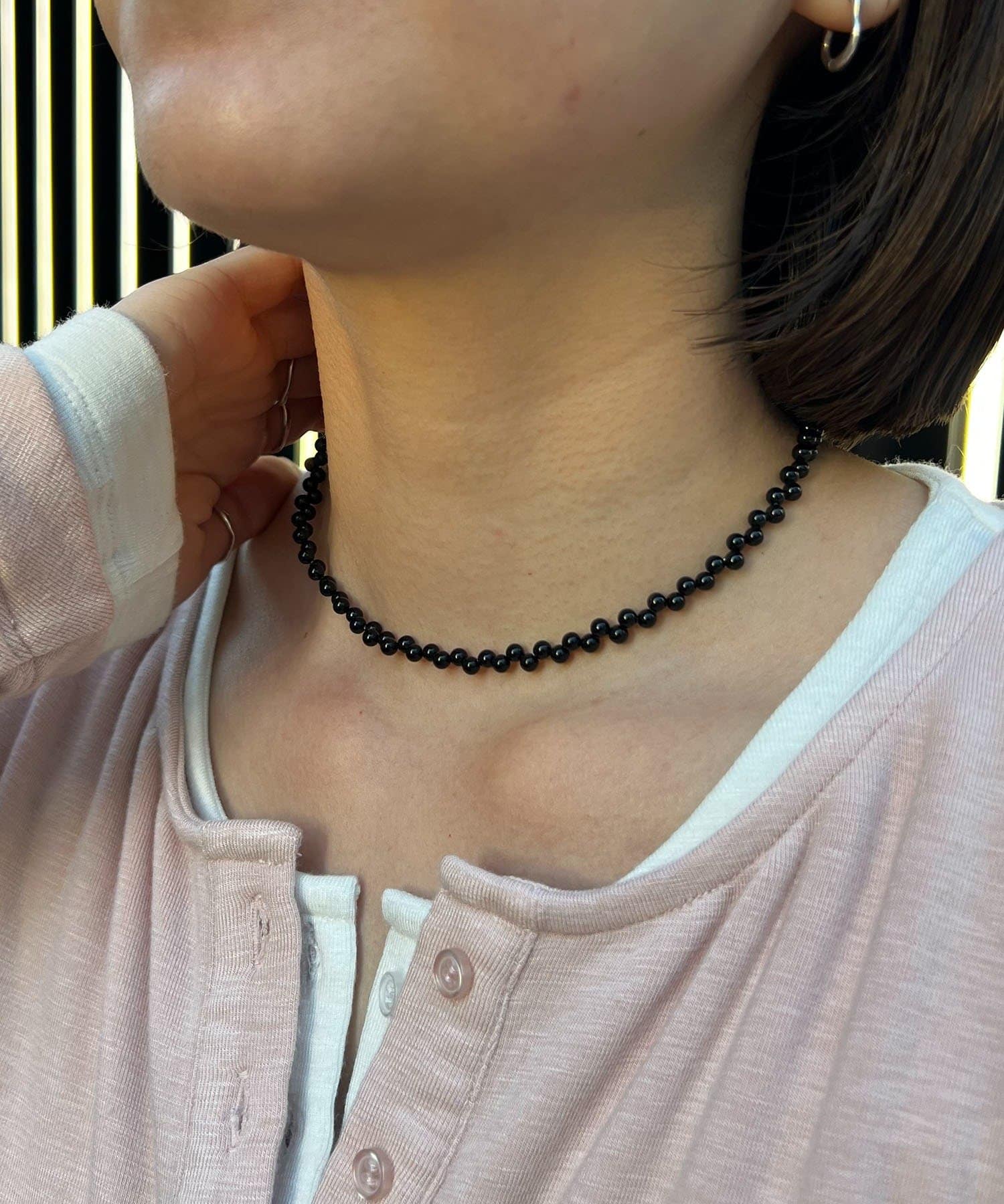 CAPRICIEUX LE'MAGE(カプリシュレマージュ) 〈GOLDY/ゴールディ〉ジグザグパールネックレス