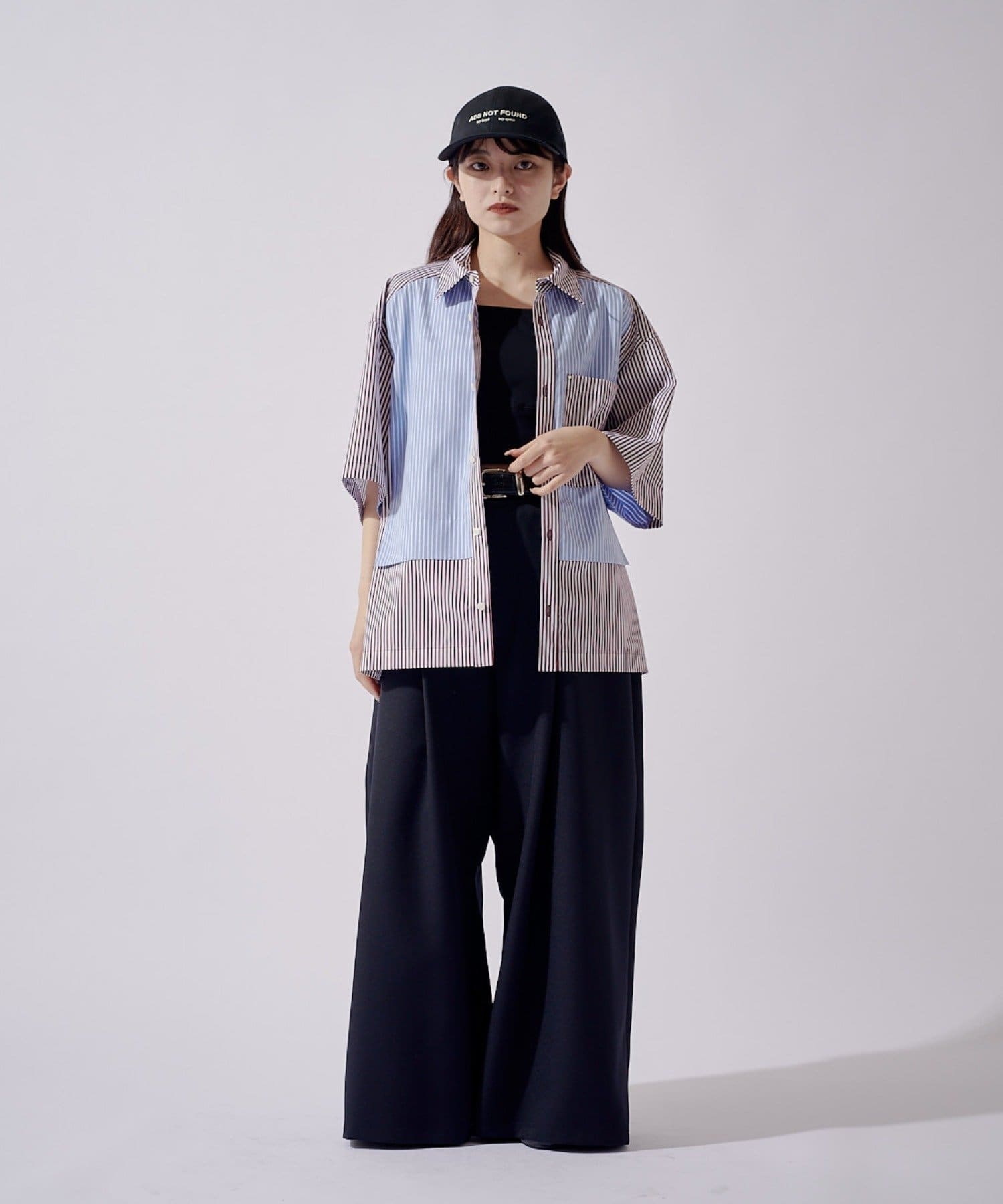 Lui's(ルイス) SURJENT ストライプコンビシャツ