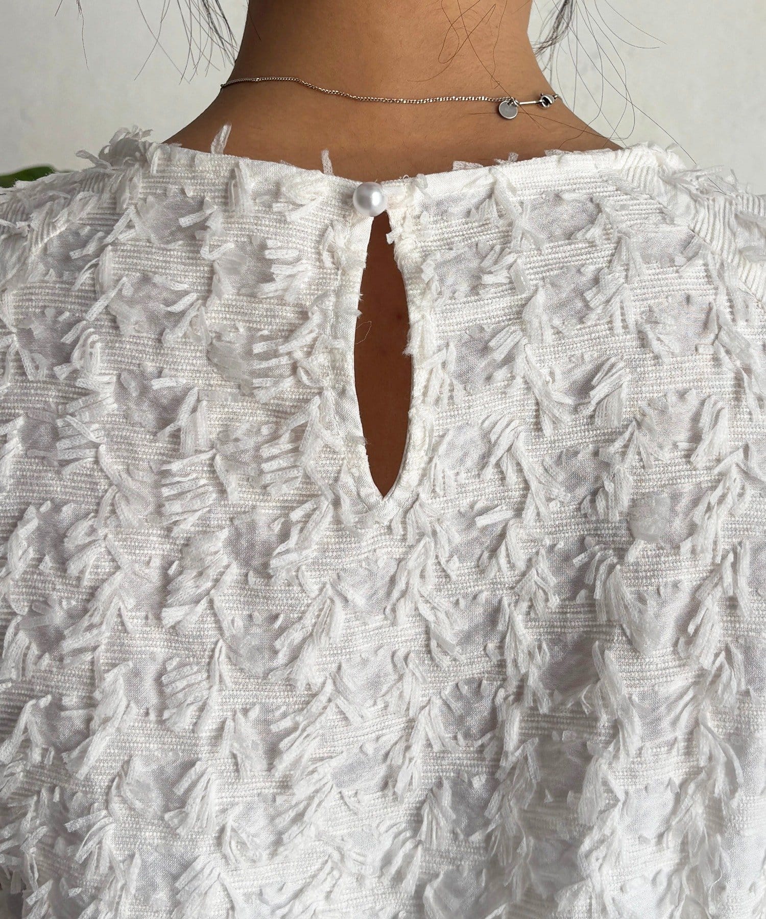 un dix cors(アンディコール) 【フォーマル・セレモニー】ジャガードブラウス