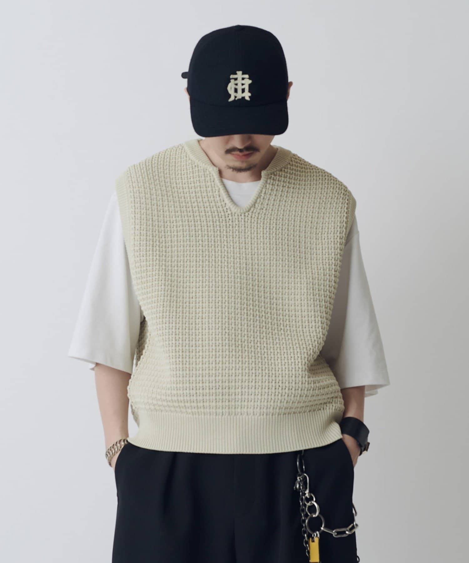 Lui's(ルイス) SURJENT ノースリーブスキッパーニット