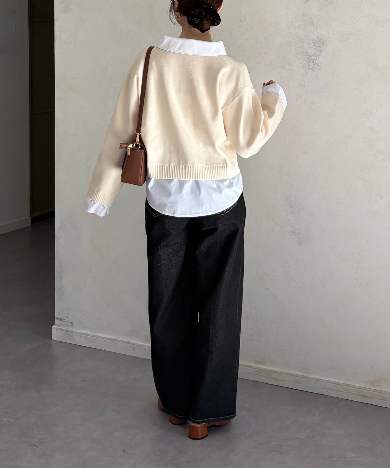 Thevon.(ゼヴォン) シャツドッキングニットプルオーバー