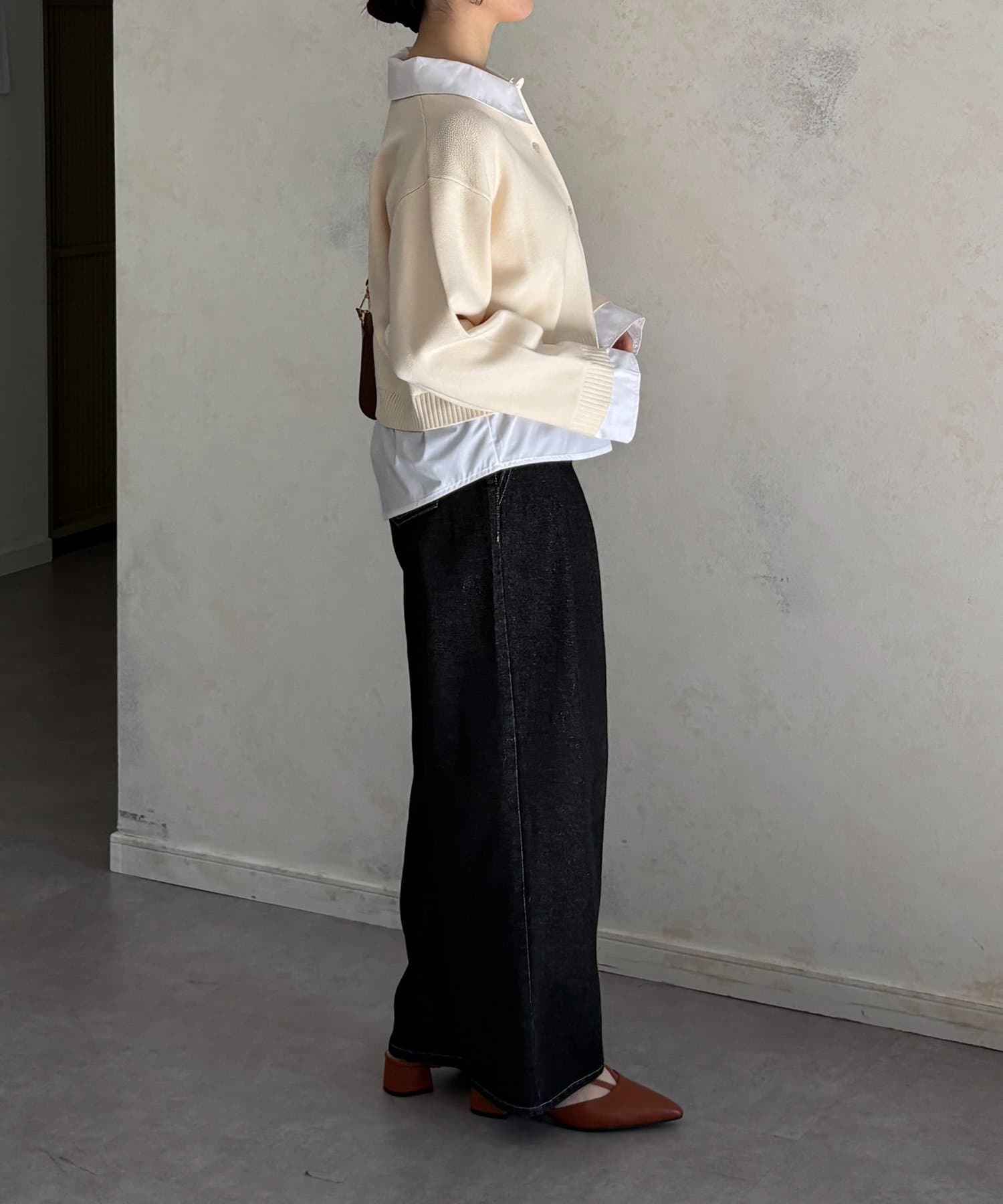 Thevon.(ゼヴォン) シャツドッキングニットプルオーバー