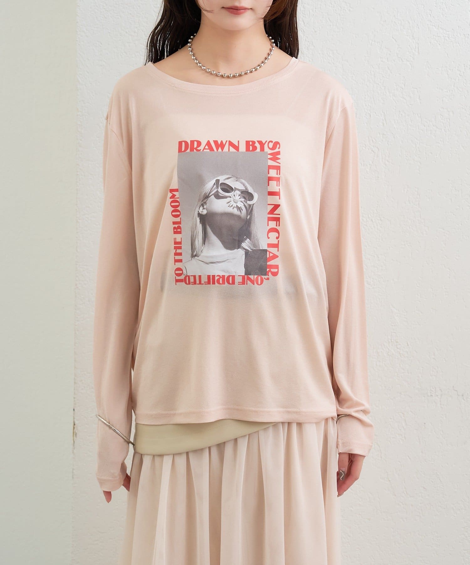 mystic(ミスティック) シアーフォトロングTシャツ