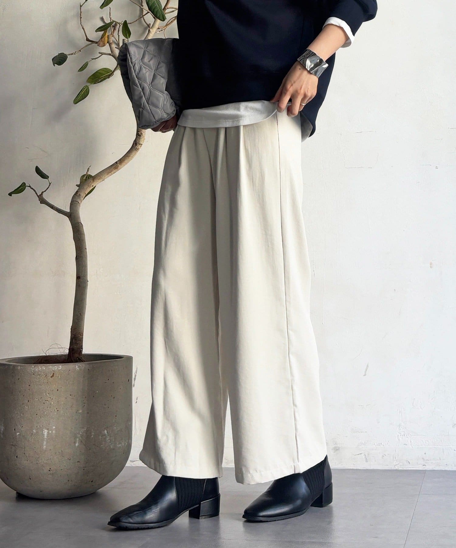 Croisiere(クロジエール) ワッシャーワイドパンツ