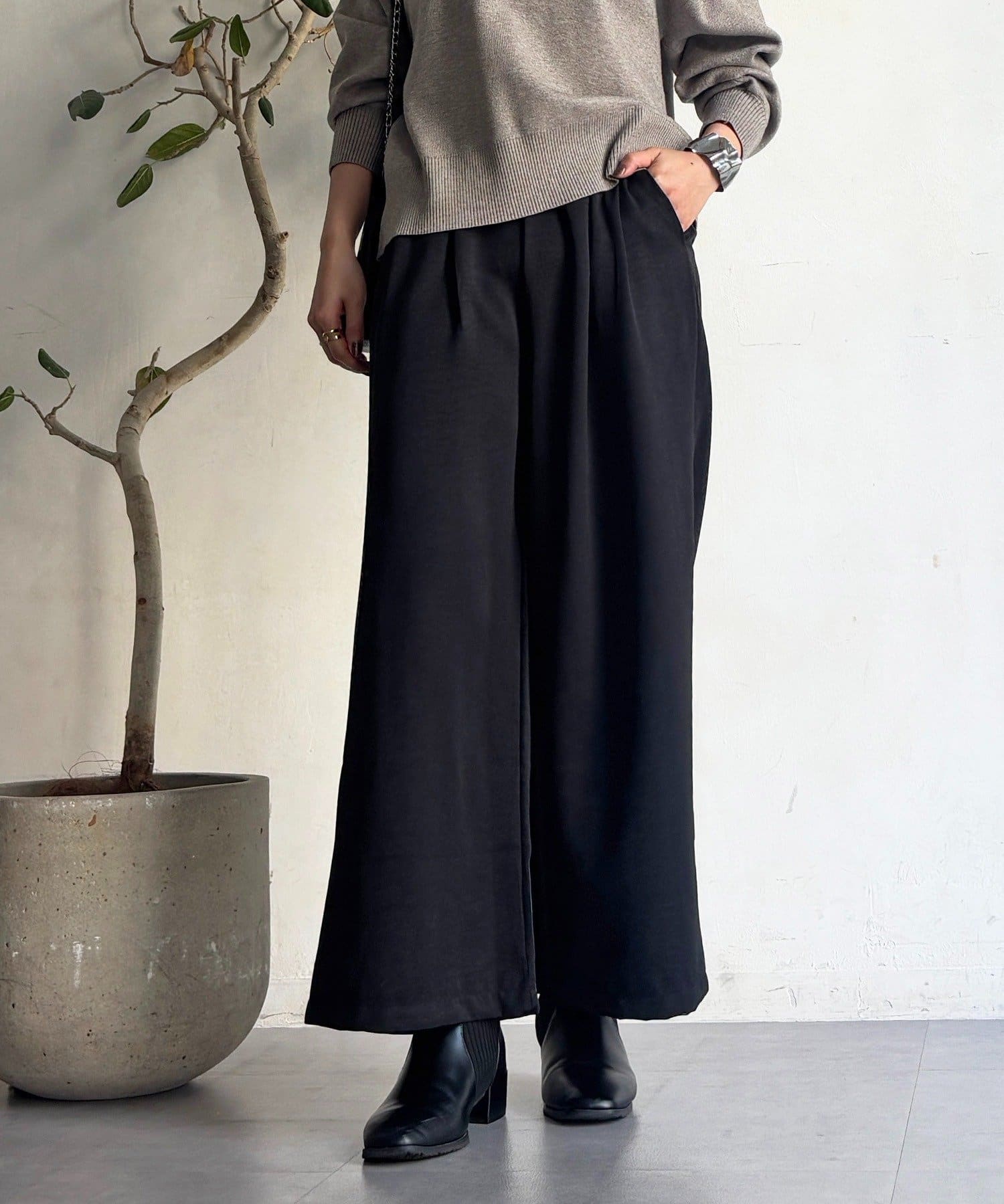 Croisiere(クロジエール) ワッシャーワイドパンツ