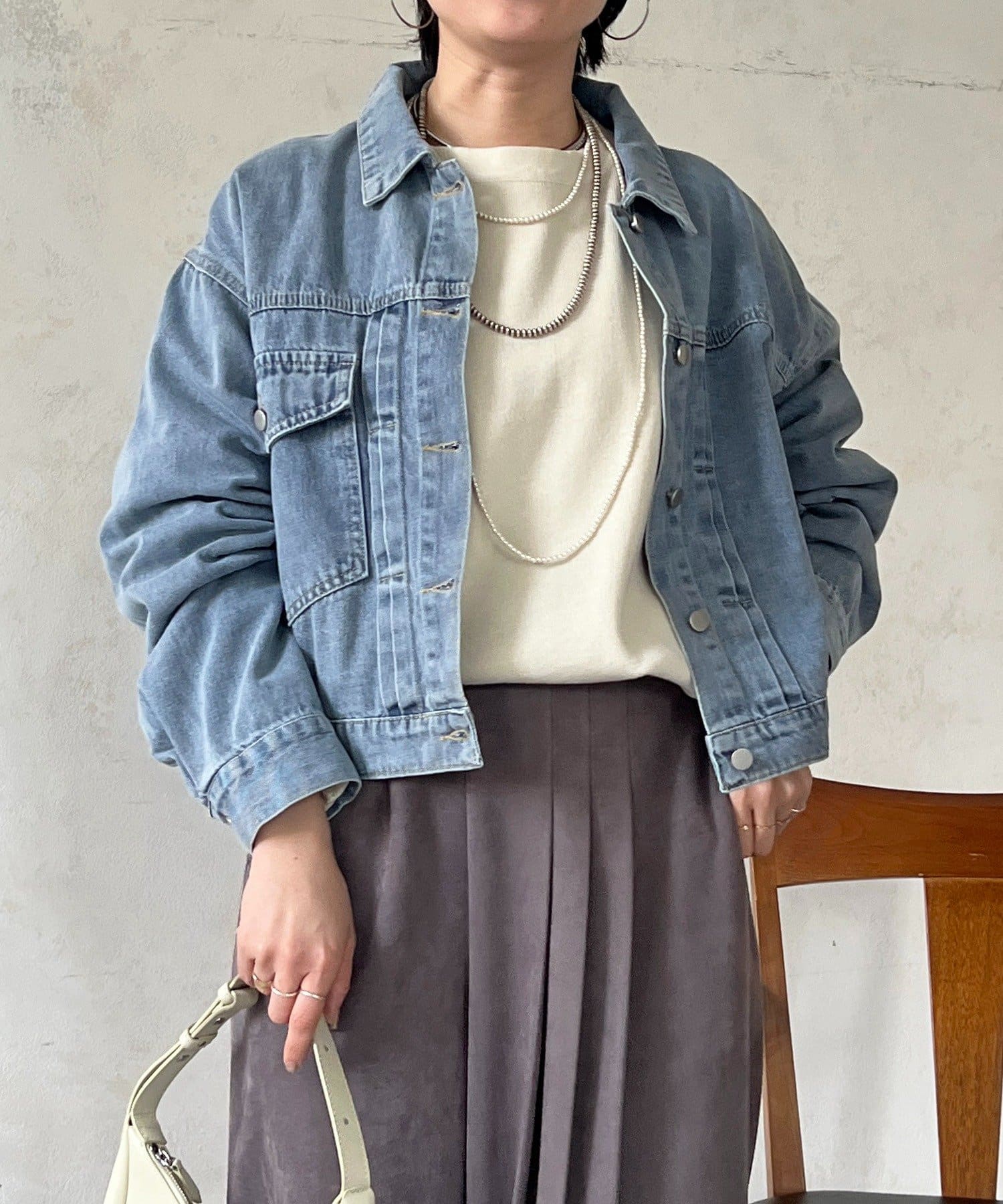 Croisiere(クロジエール) ショート丈デニムジャケット