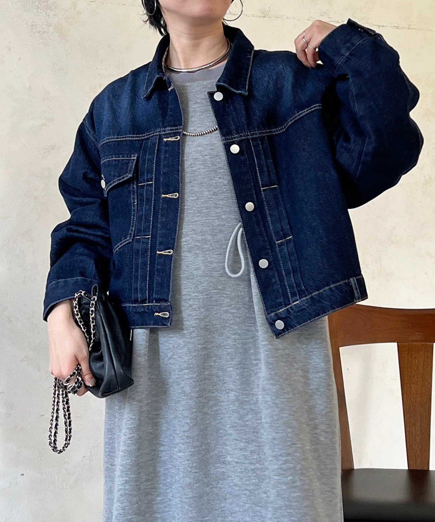 Croisiere(クロジエール) ショート丈デニムジャケット