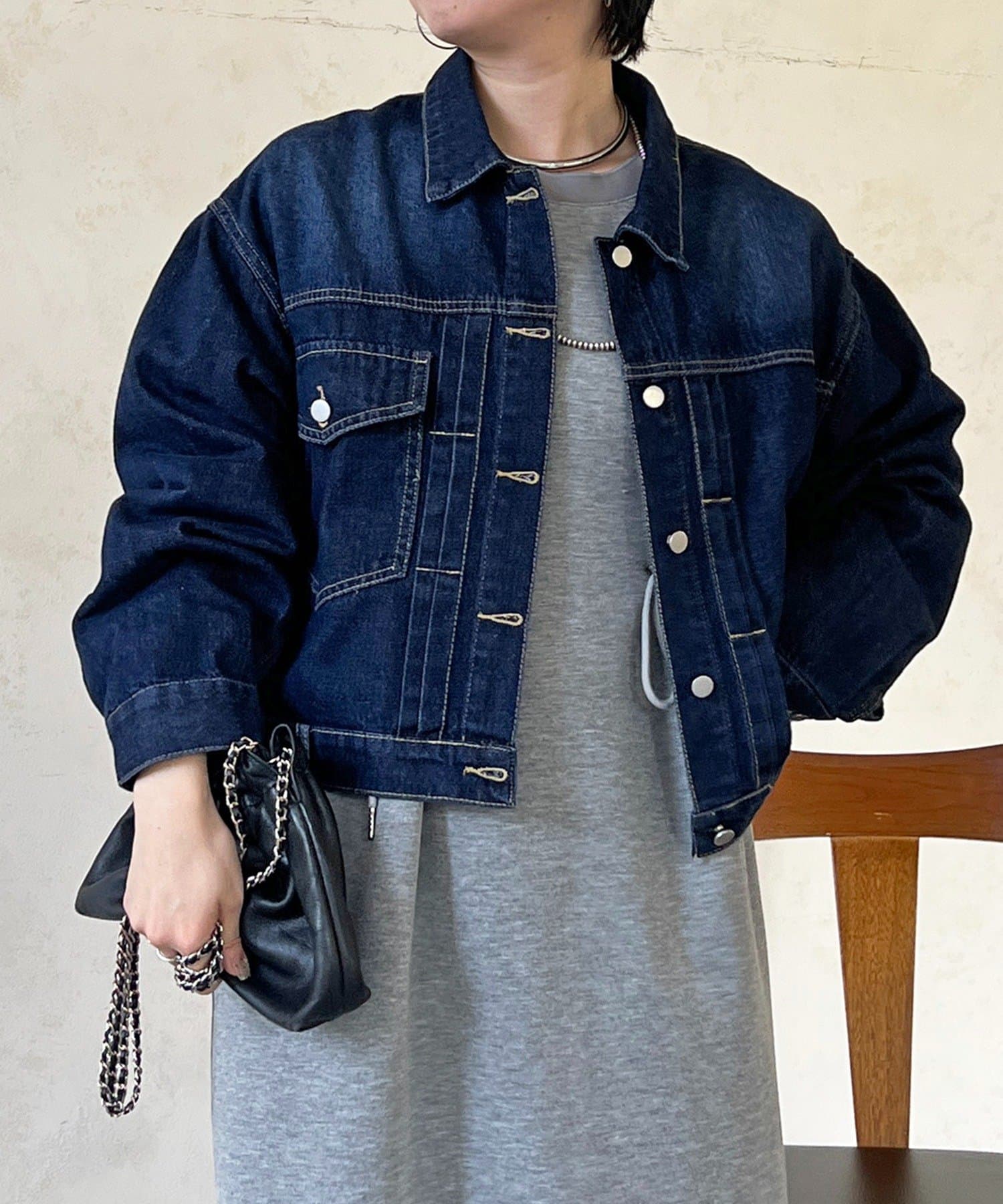 Croisiere(クロジエール) ショート丈デニムジャケット