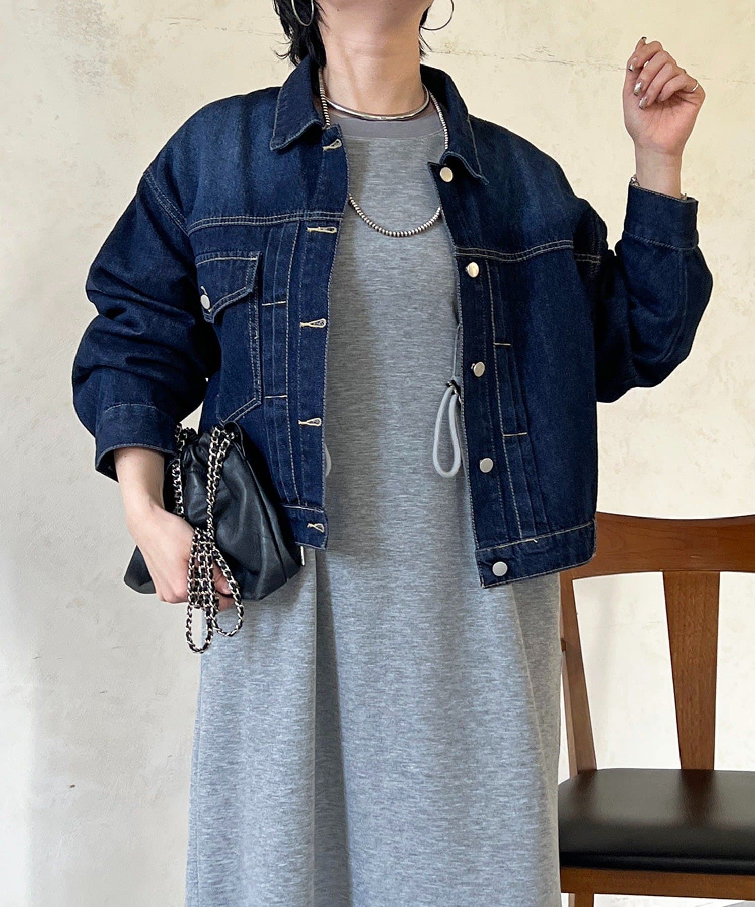 Croisiere(クロジエール) ショート丈デニムジャケット