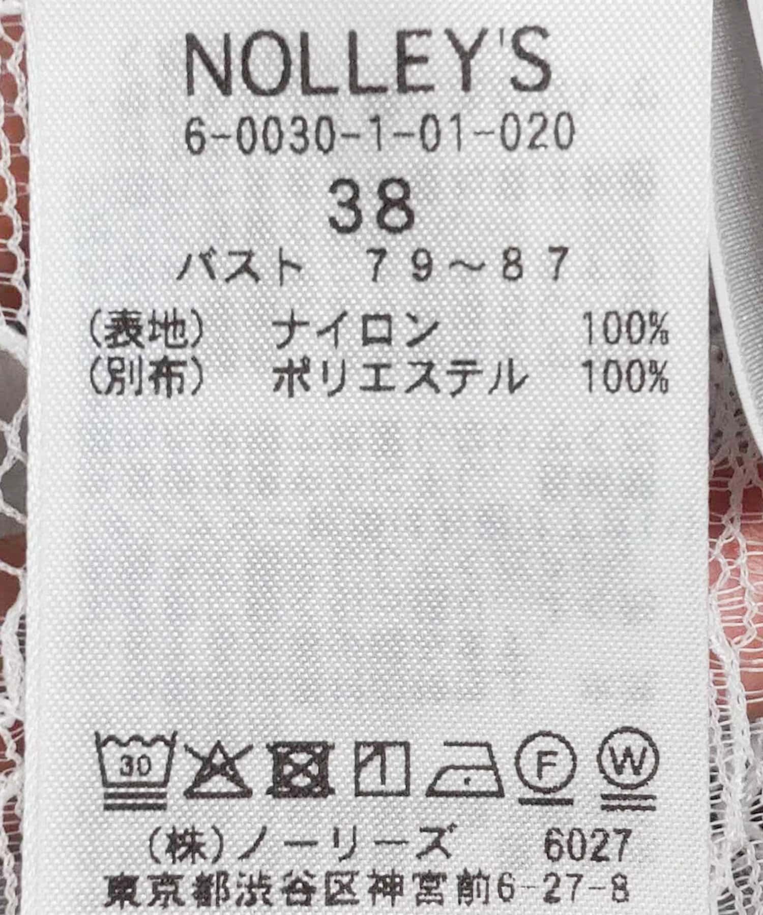 NOLLEY'S(ノーリーズ) ウォッシャブルラッセルレースＴブラウス