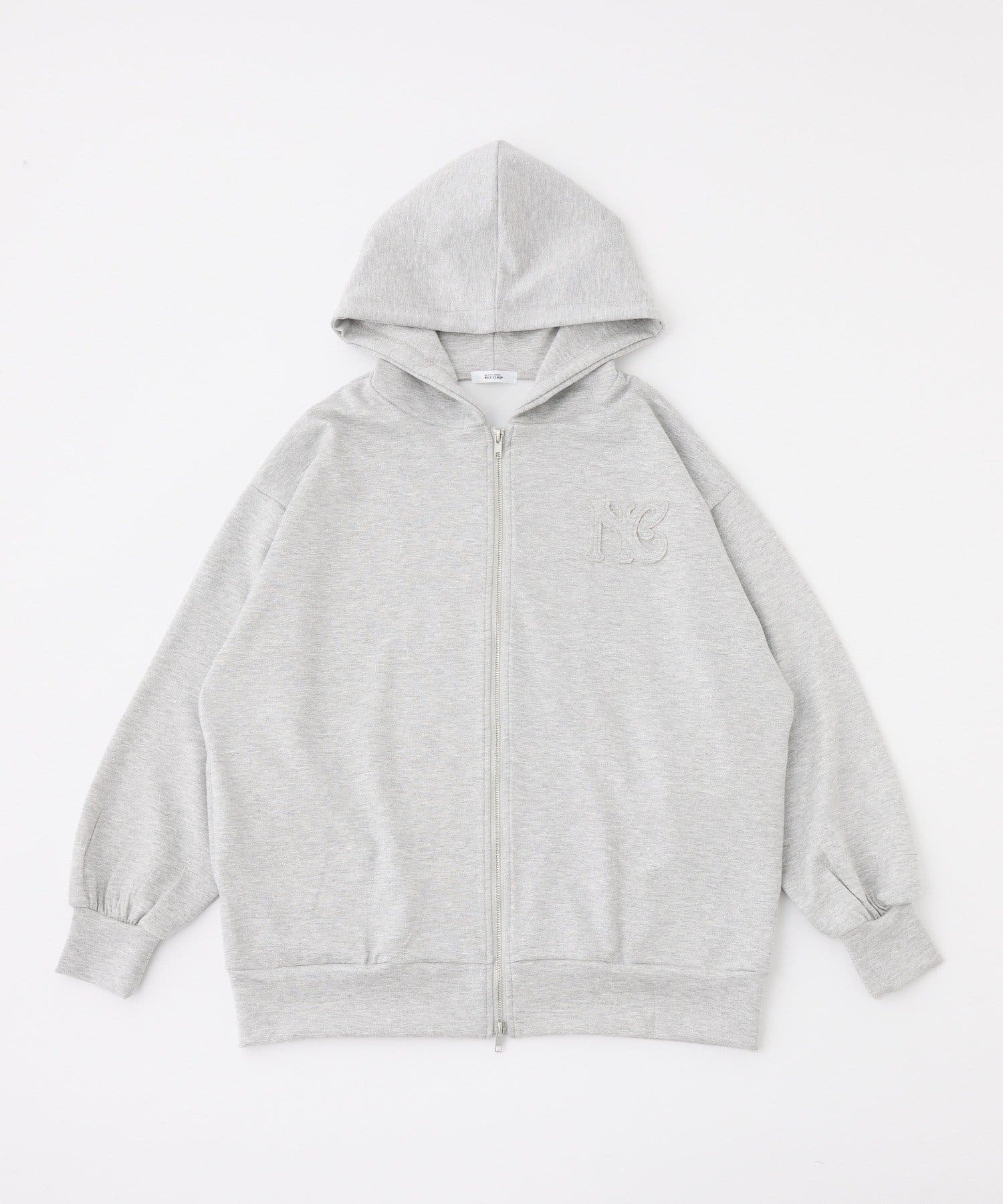 one after another NICE CLAUP(ワンアフターアナザー ナイスクラップ) ロゴグリッターパーカー