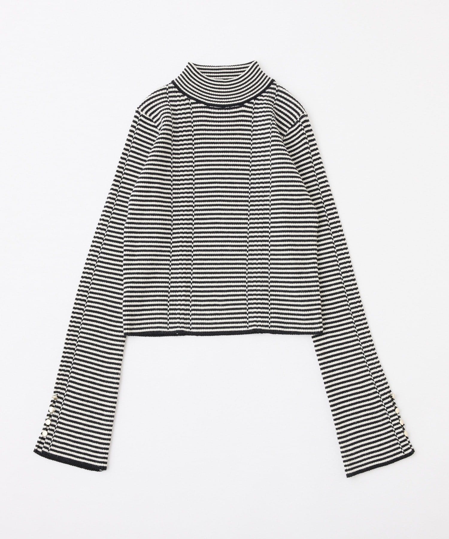 one after another NICE CLAUP(ワンアフターアナザー ナイスクラップ) アイレットプチハイネックニット