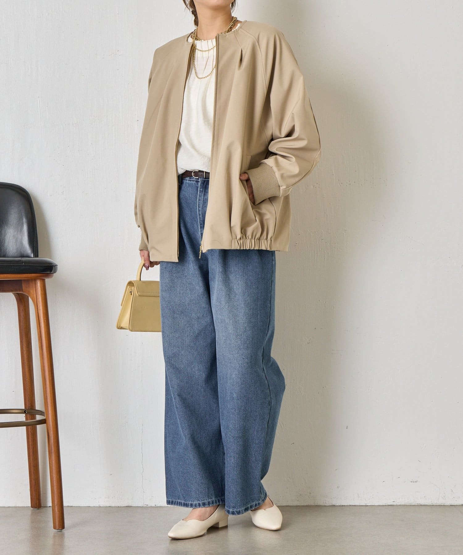 裾タックコクーンブルゾン | Jena espace merveilleux(ジェナ エスパス