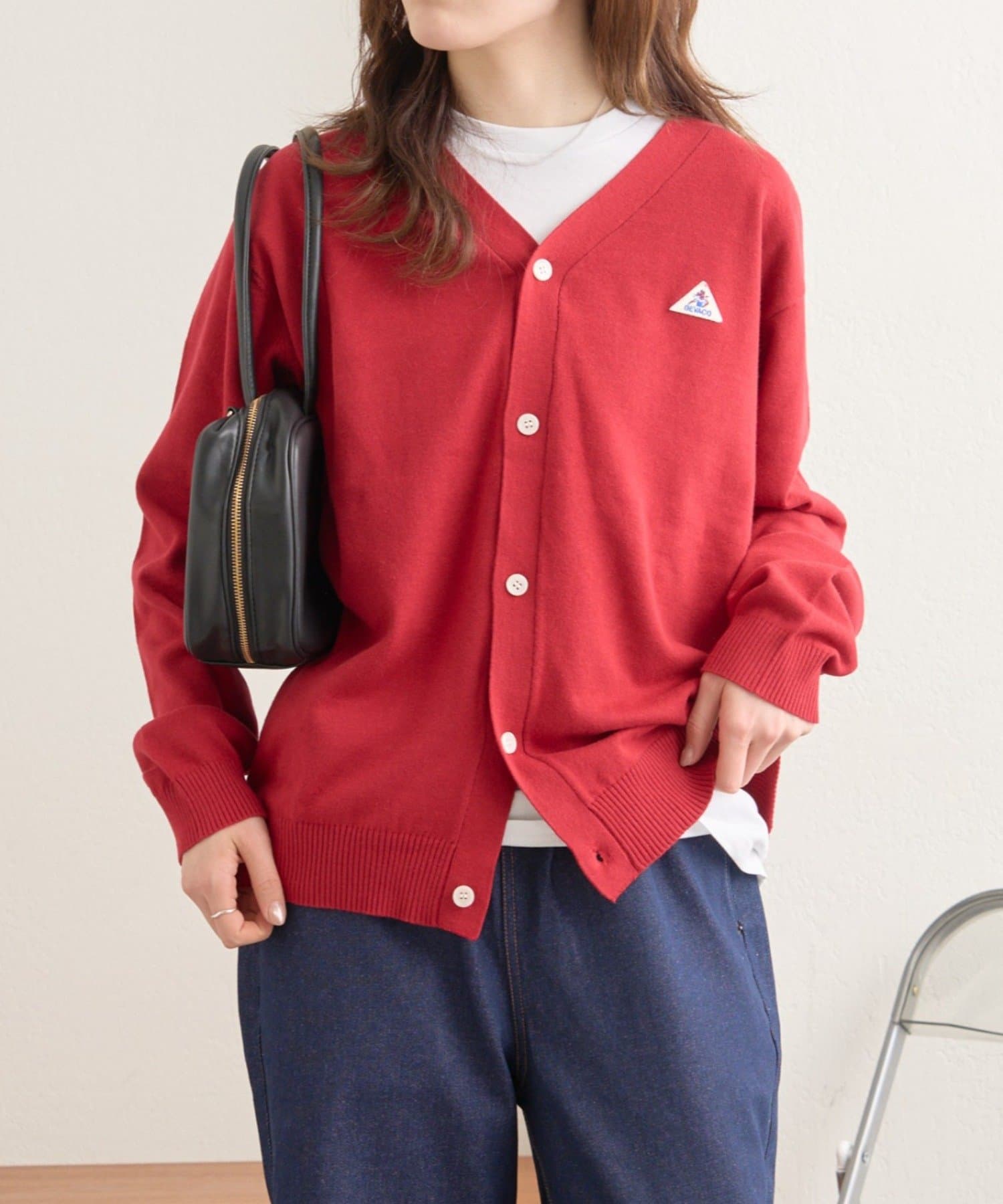 CIAOPANIC TYPY(チャオパニックティピー) 【GEVACO】コットンVネックカーディガン