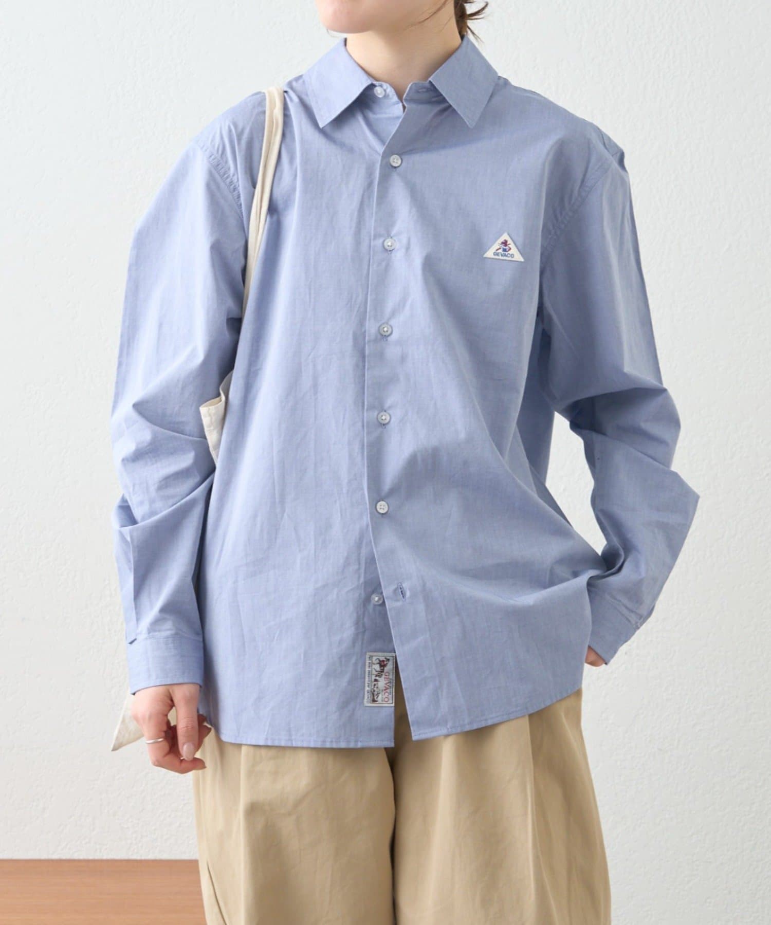 CIAOPANIC TYPY(チャオパニックティピー) 【GEVACO】レギュラーカラープレーンシャツ