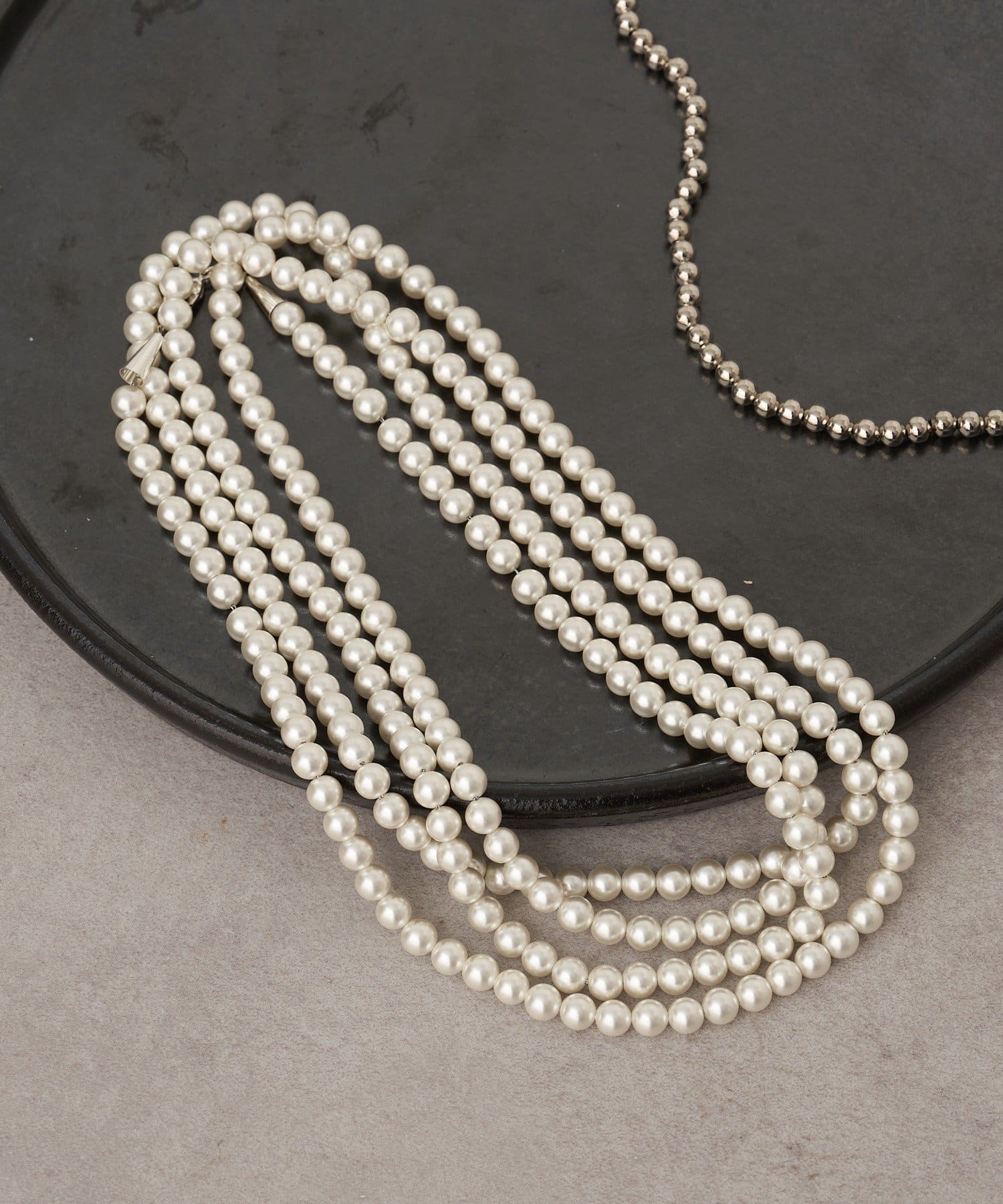 GALLARDAGALANTE(ガリャルダガランテ) レイヤードボールロングネックレス