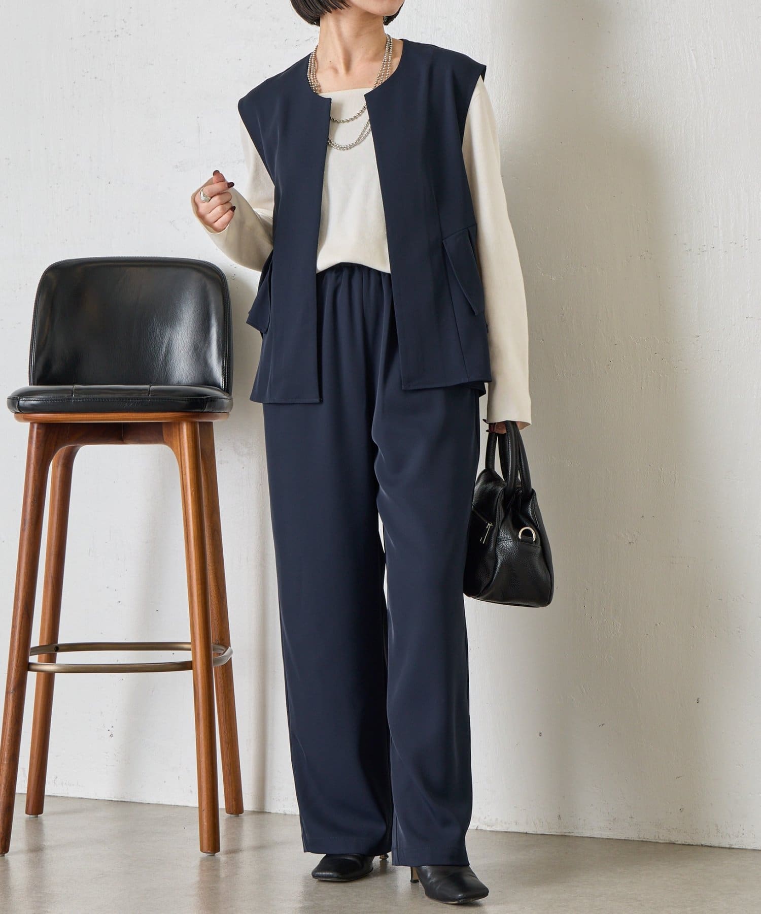 フリルベストセットアップ | Jena espace merveilleux(ジェナ エスパス