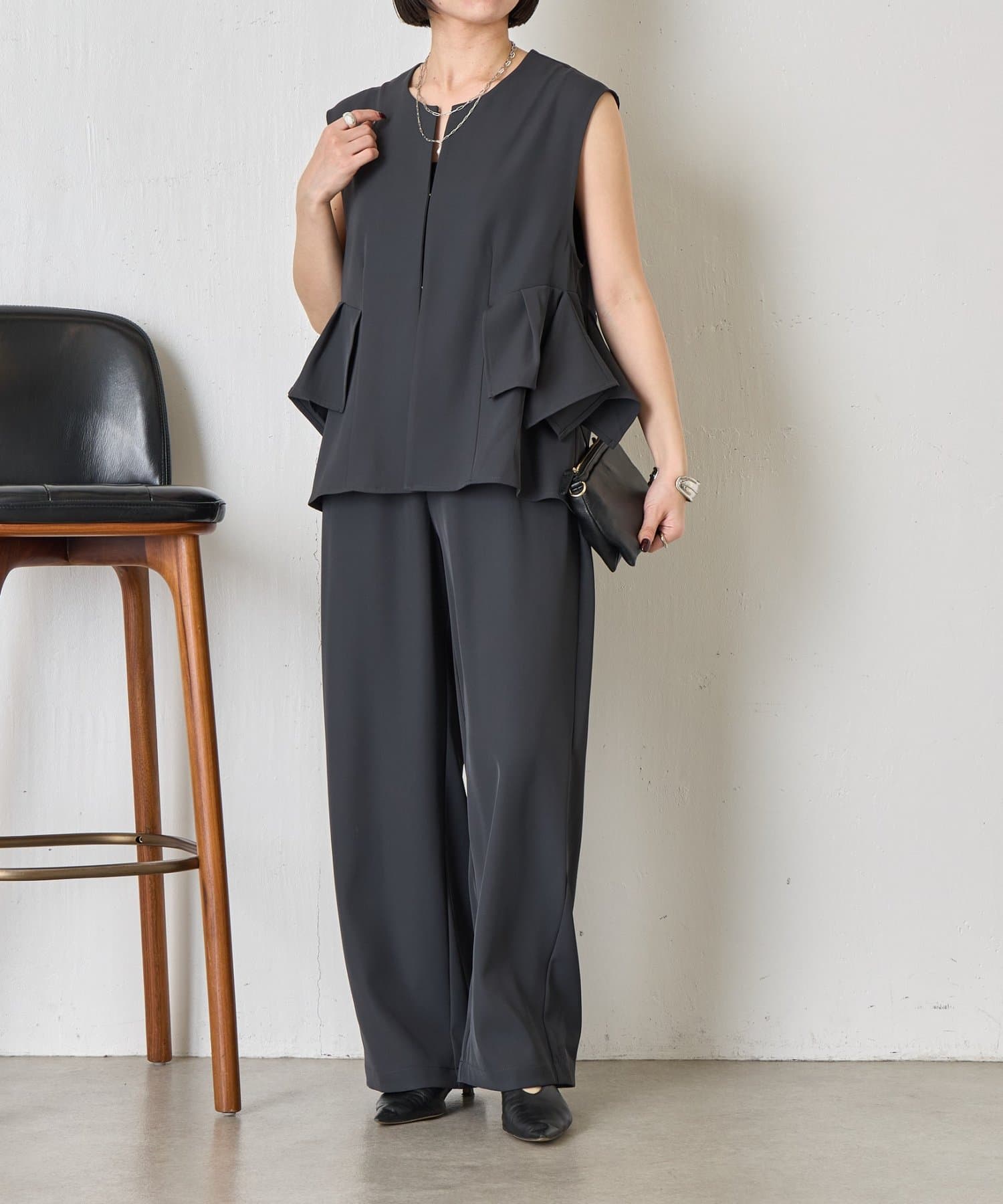 フリルベストセットアップ | Jena espace merveilleux(ジェナ エスパス