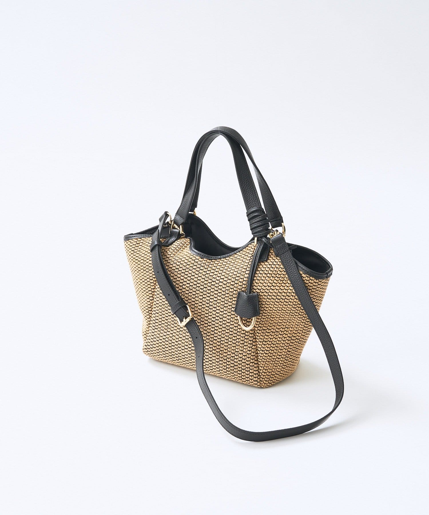 RIVE DROITE(リヴドロワ) 予約【ショルダーストラップ付き】レザーパイピングミニトート