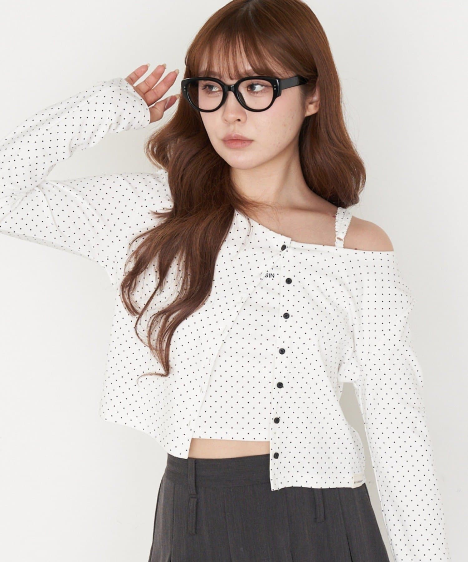 RAY CASSIN(レイカズン) キャミセットコンパクトカーディガン