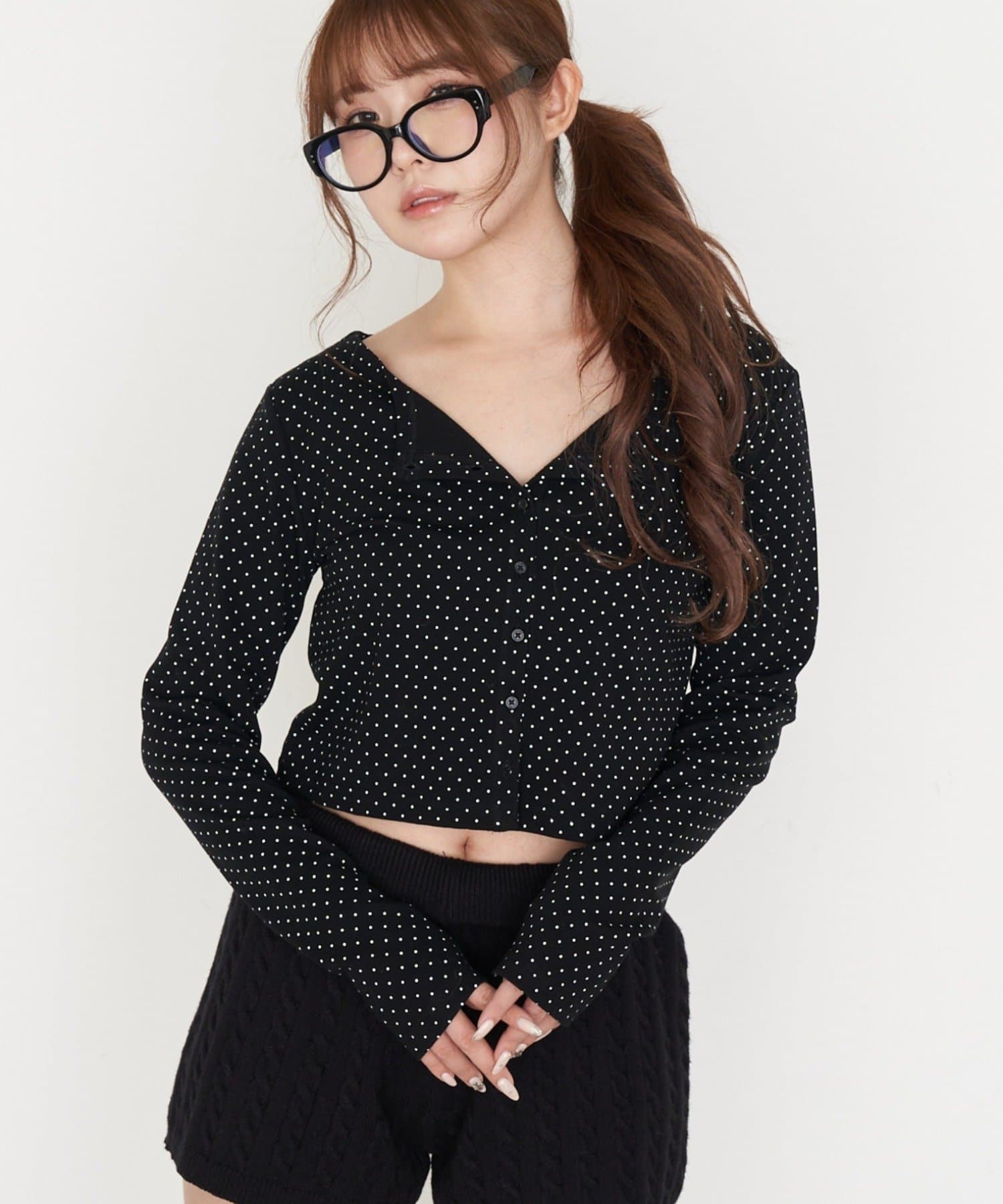 RAY CASSIN(レイカズン) キャミセットコンパクトカーディガン