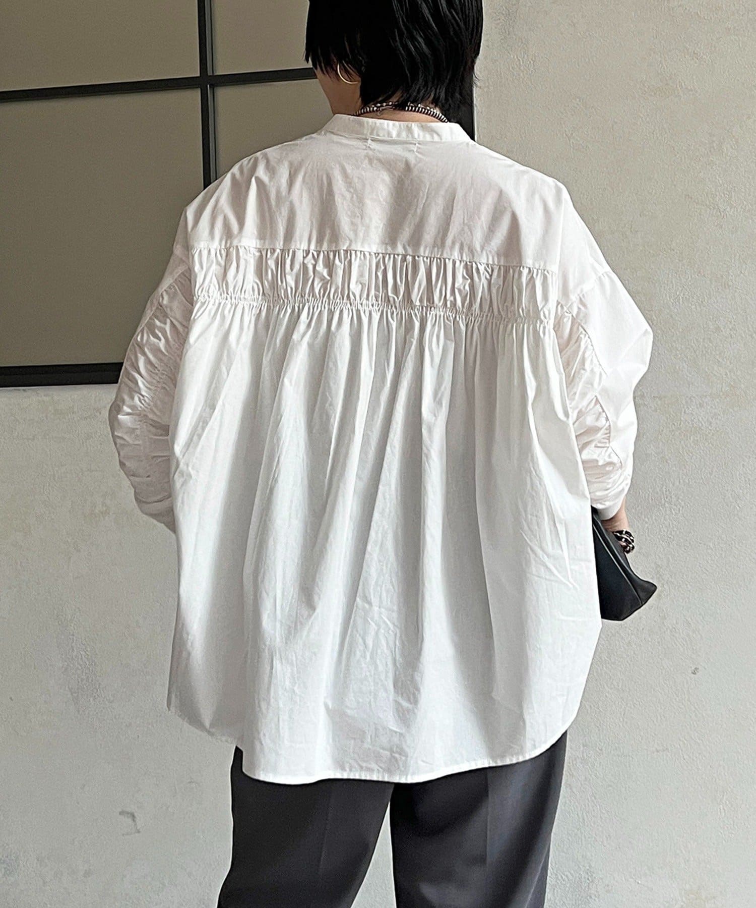 Croisiere(クロジエール) バックギャザーシャツ