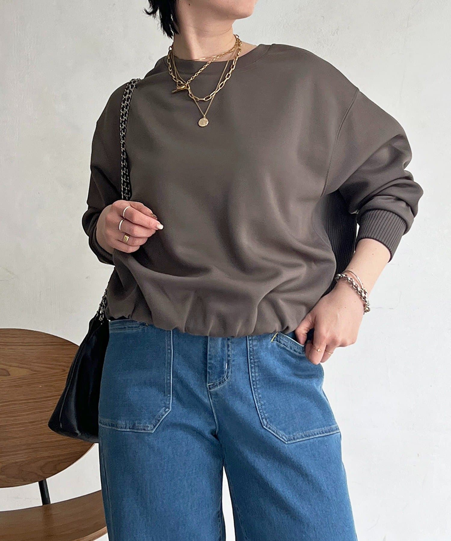 Croisiere(クロジエール) 軽量ボンディングバルーンプルオーバー