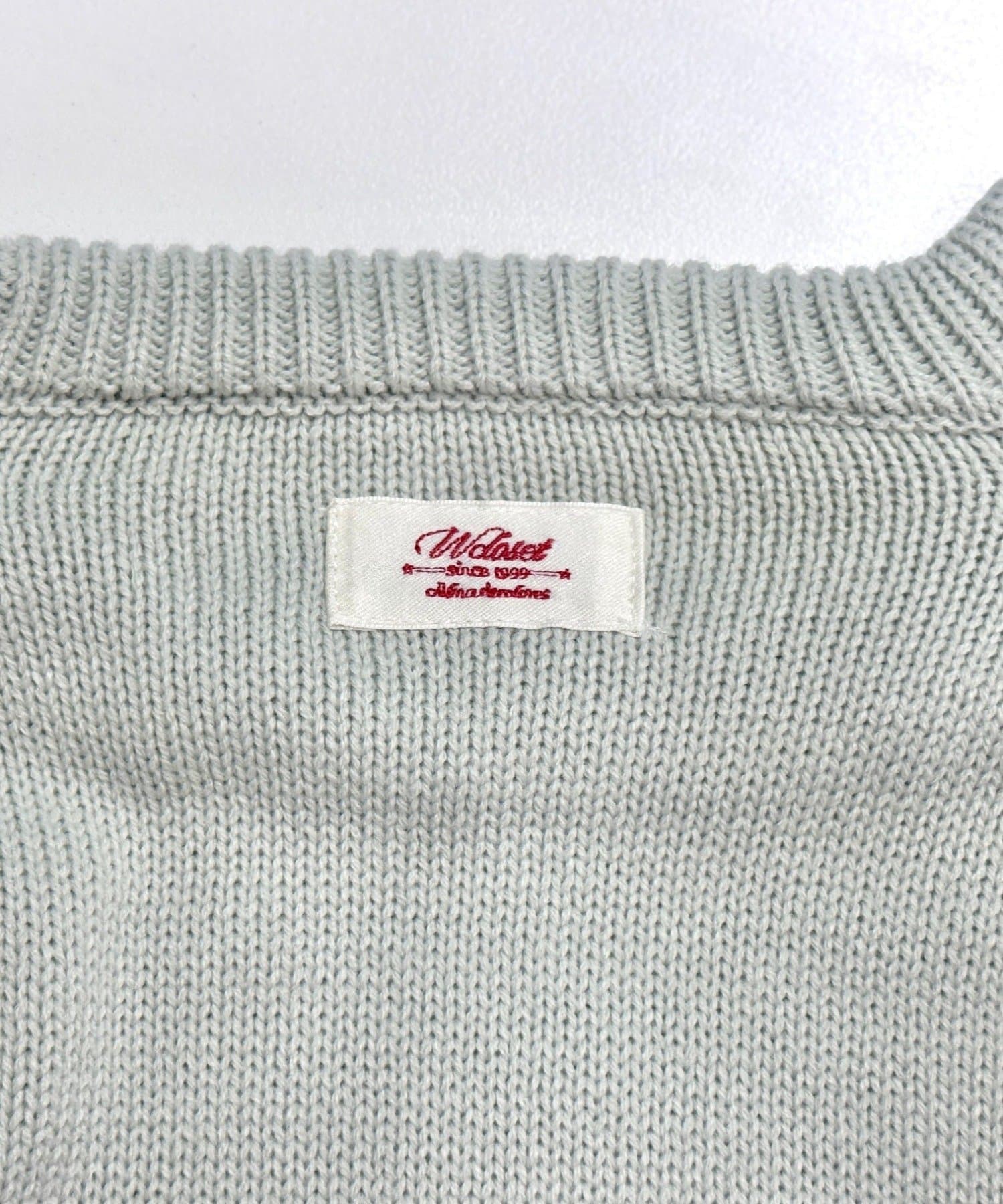 w closet(ダブルクローゼット) 星条旗ニット