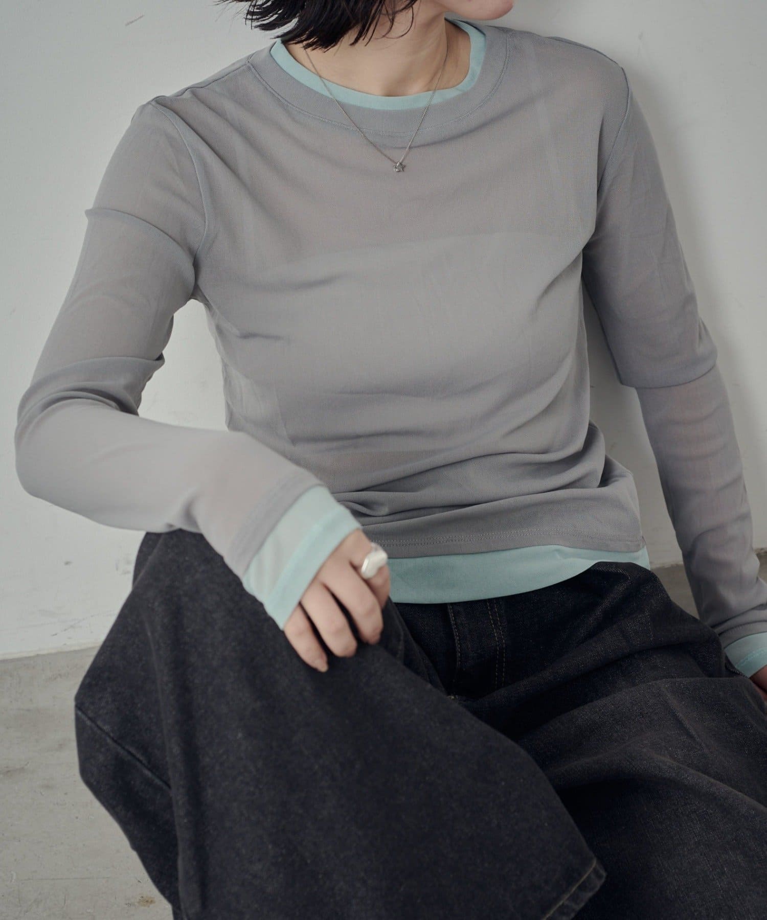 -goocy-(グーシー) 【＠_0_nr_　セレクト】パワーメッシュレイヤードライクトップス